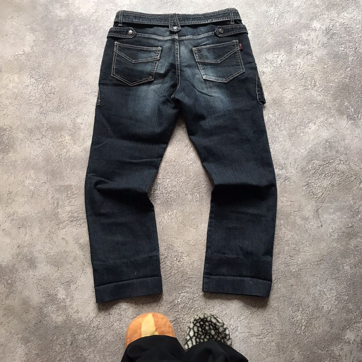 Vintage Vintage 90s Distressed Baggy Cargo Jeans Skate Grunge 30 Size 30" / US 8 / IT 44 - 4 Thumbnail