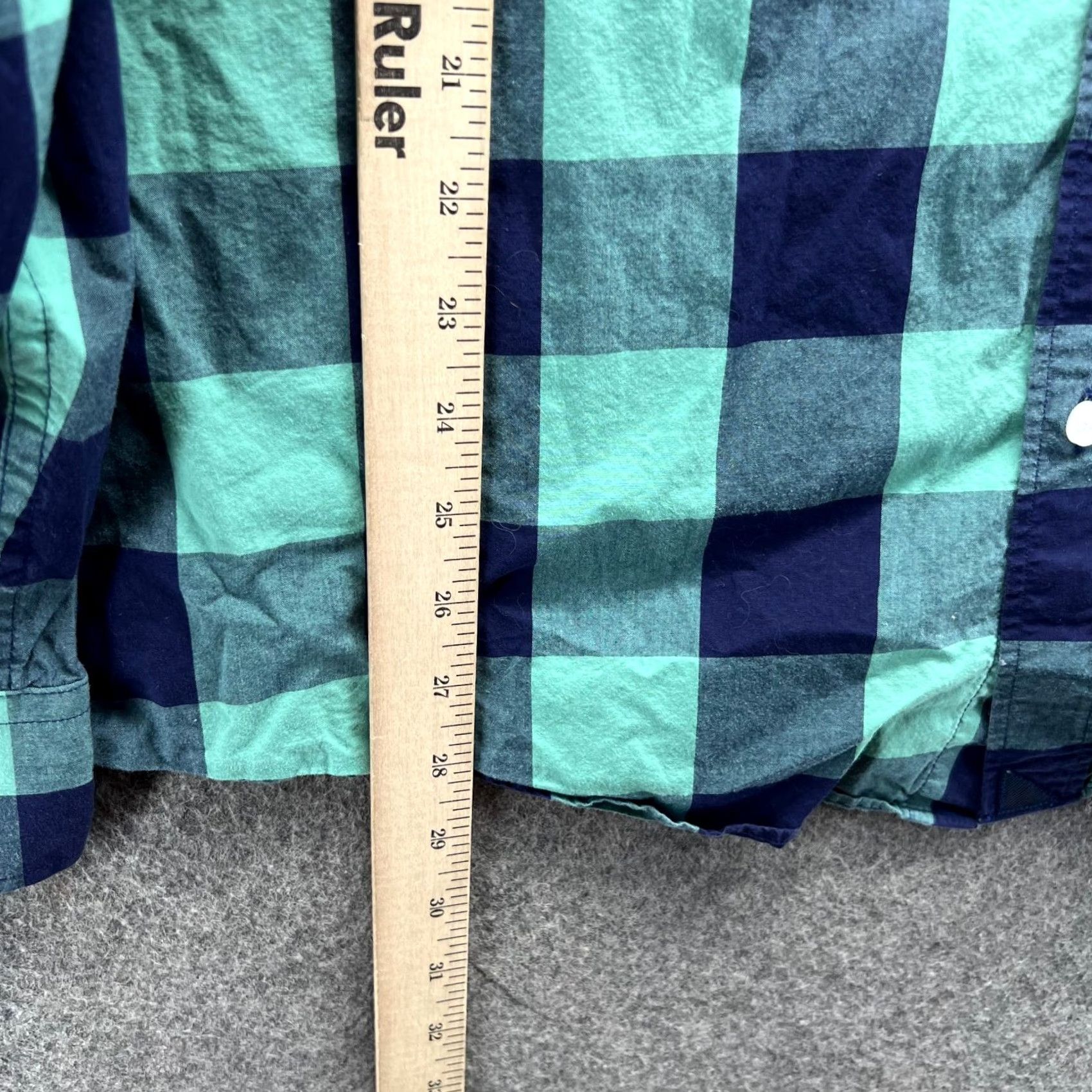 UNTUCKit VINTAGE UNTUCKit Shirt Mens XXL Green Blue Button Down Buffalo Plaid Preppy Bonarda Size US XXL / EU 58 / 5 - 5 Thumbnail