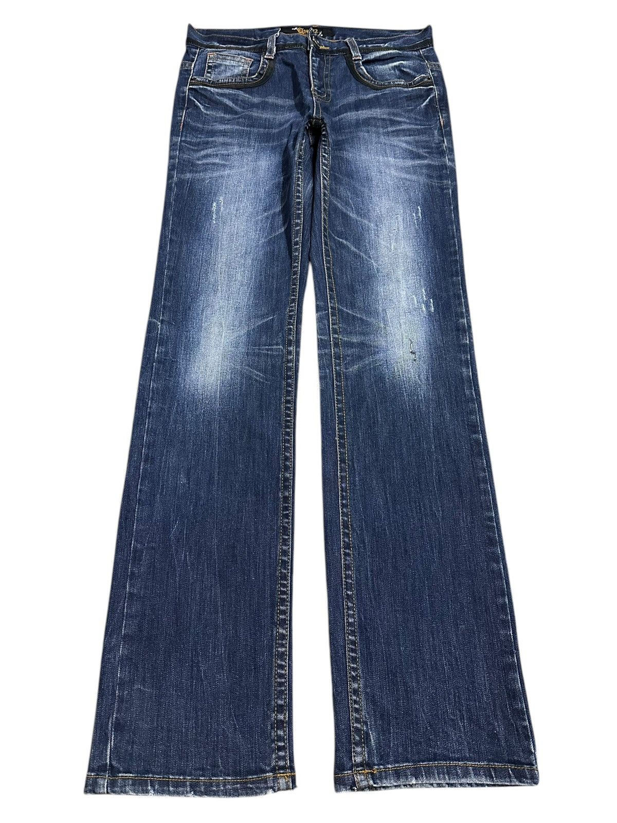 Japanese Brand Vintage Japanese Brand Blue Bleached Style Loose Jeans Size US 32 / EU 48 - 2 Thumbnail