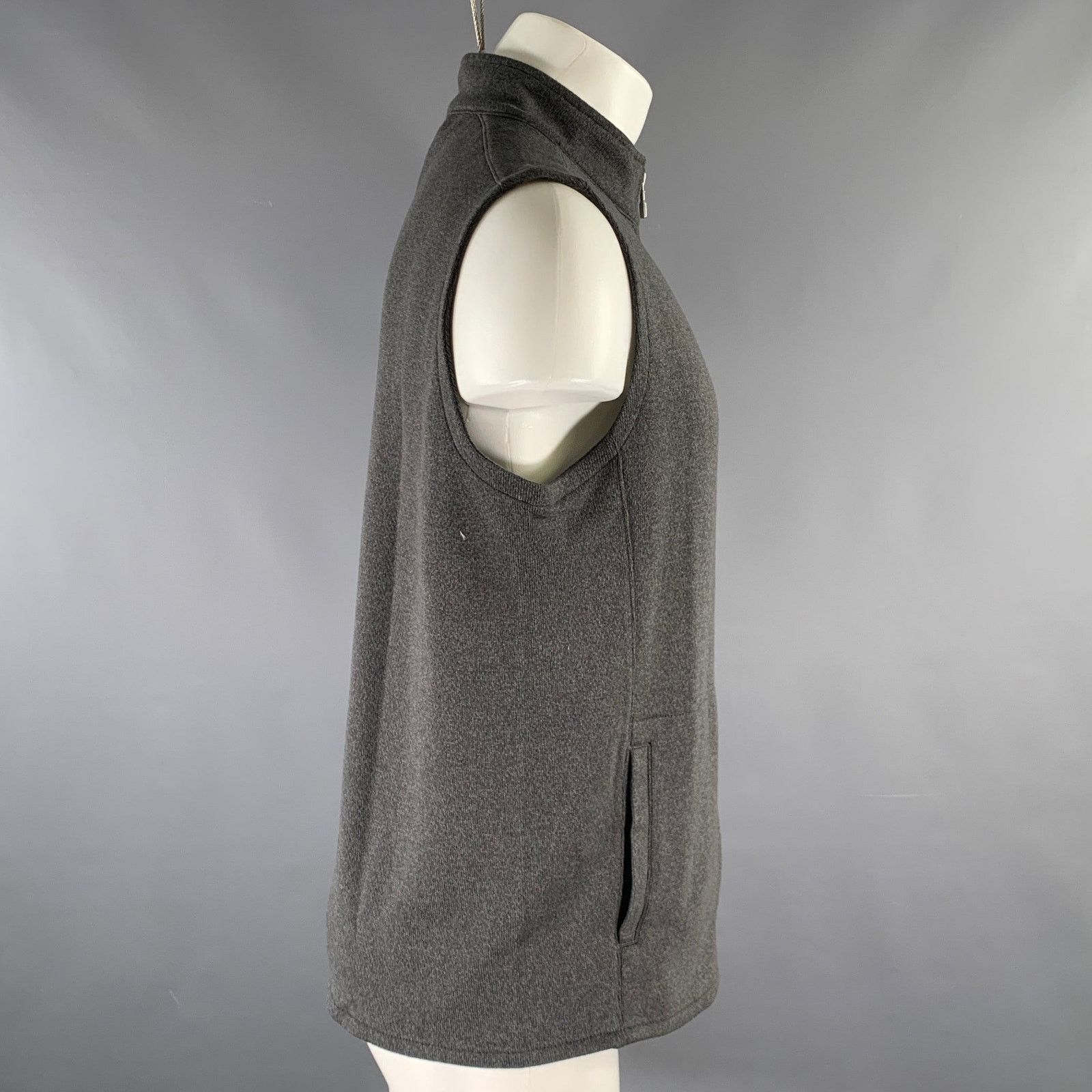 Peter Millar PETER MILLAR Size M Gray Heather Poly Double Zipper Vest Size US M / EU 48-50 / 2 - 2 Thumbnail