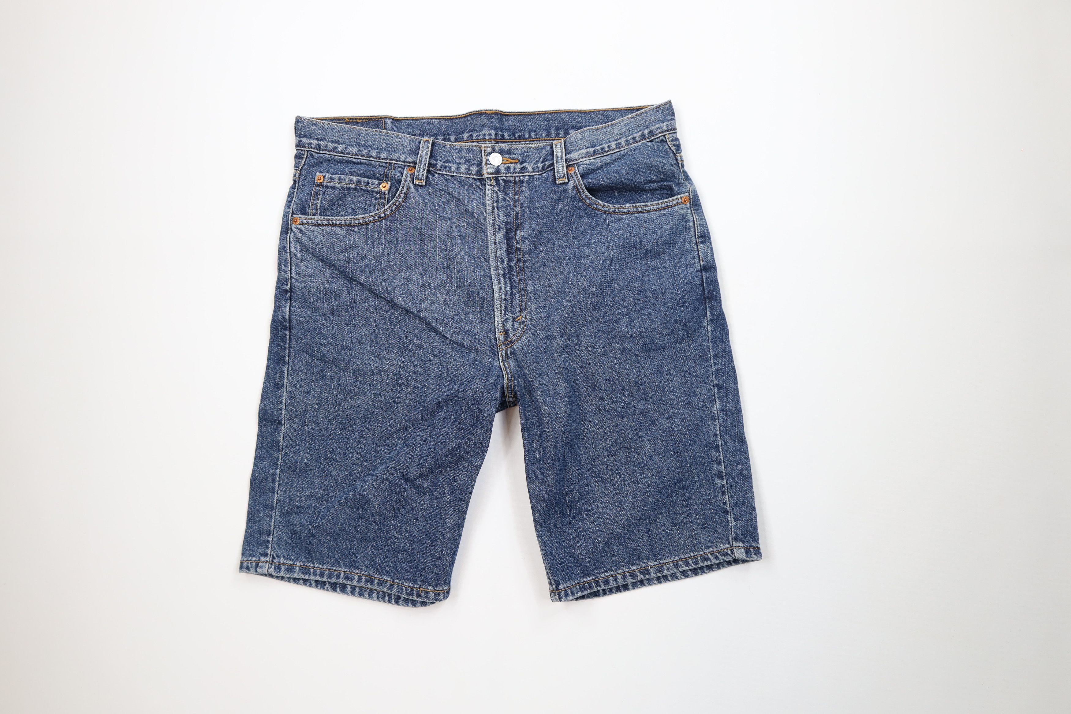 Levi's Vintage Y2K Levis 505 Fit Denim Jean Shorts Jorts Blue Size US 36 / EU 52 - 1 Thumbnail