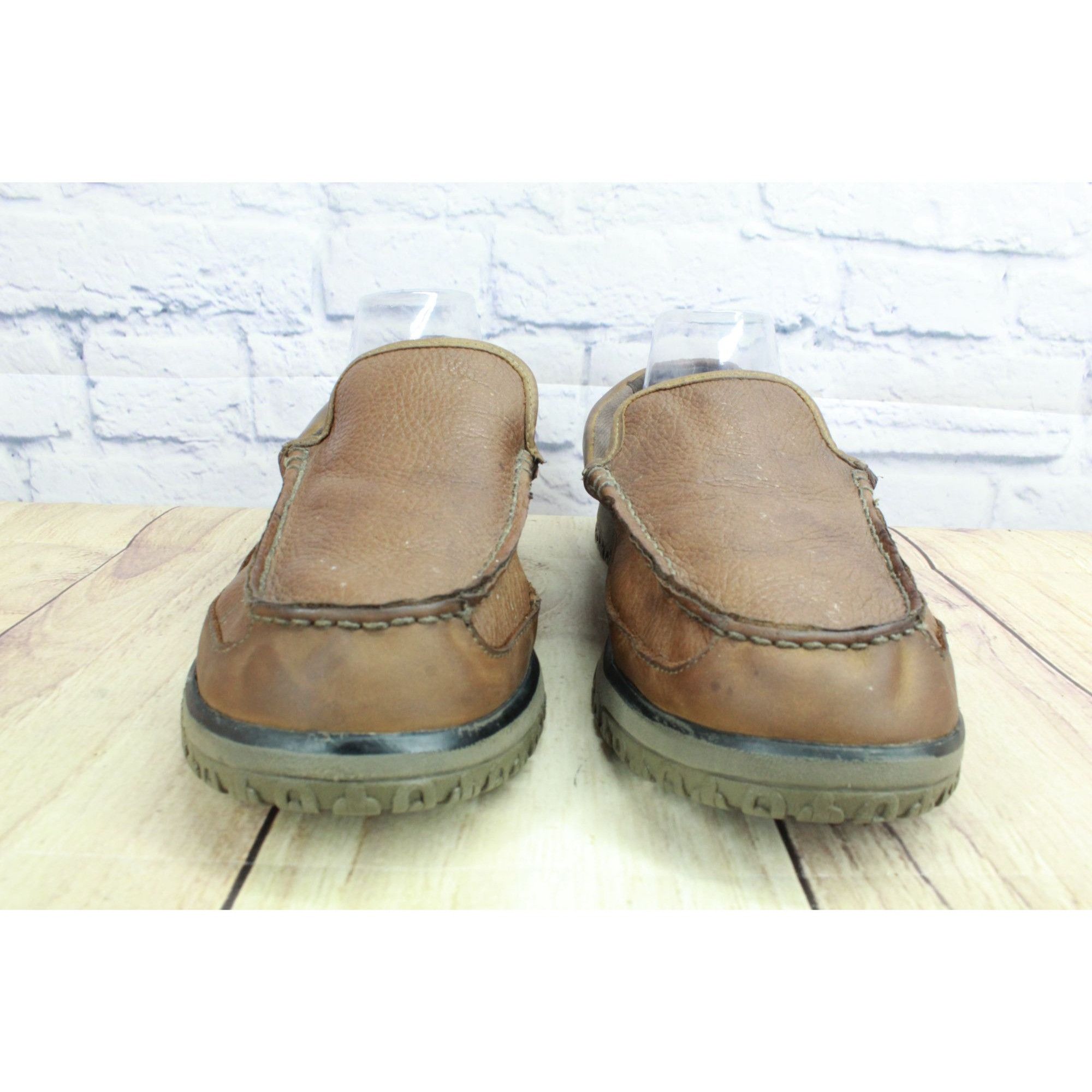 L.L. Bean LL Bean Dark Brown Shearling Lined Slipper Mocs Size 10 M Size US 10 / EU 43 - 4 Thumbnail