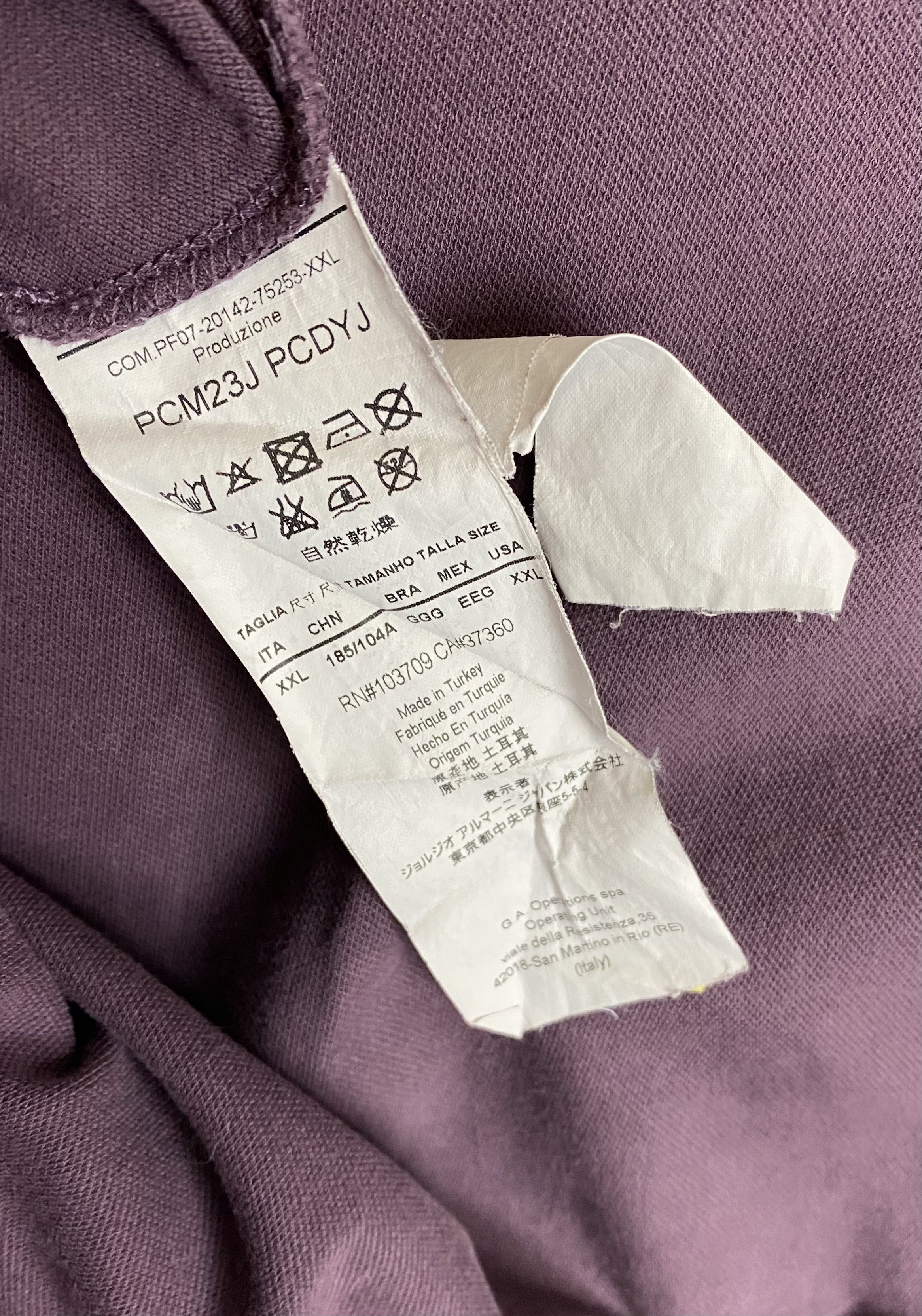Armani Collezioni Vintage ARMANI COLLEZIONI Purple Sweatshirt M463 Size US M / EU 48-50 / 2 - 7 Thumbnail