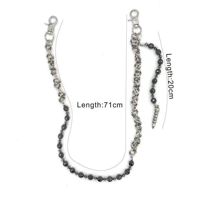 Vintage Retro hip-hop punk style jeans waist chain Size ONE SIZE - 4 Thumbnail