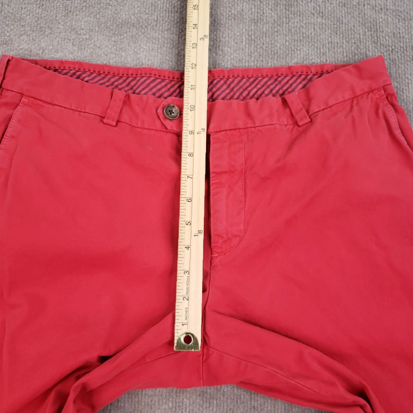 Brooks Brothers Brooks Brothers Chino Pants Mens 36x30 Red Straight Leg Casual Mid Rise Size US 36 / EU 52 - 6 Thumbnail