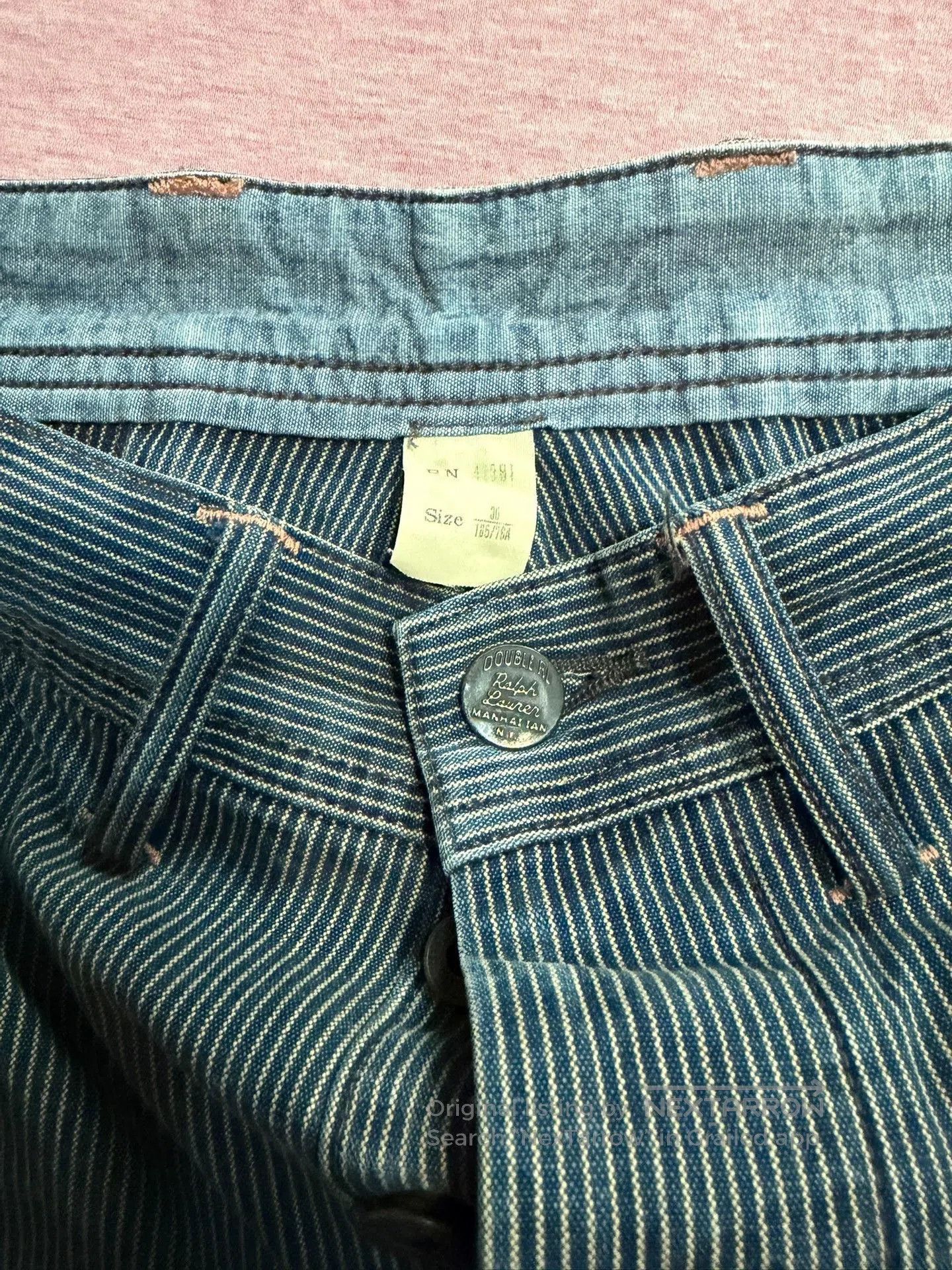 RRL Ralph Lauren RRL Early Striped Logger Pants. Size US 30 / EU 46 - 8 Thumbnail