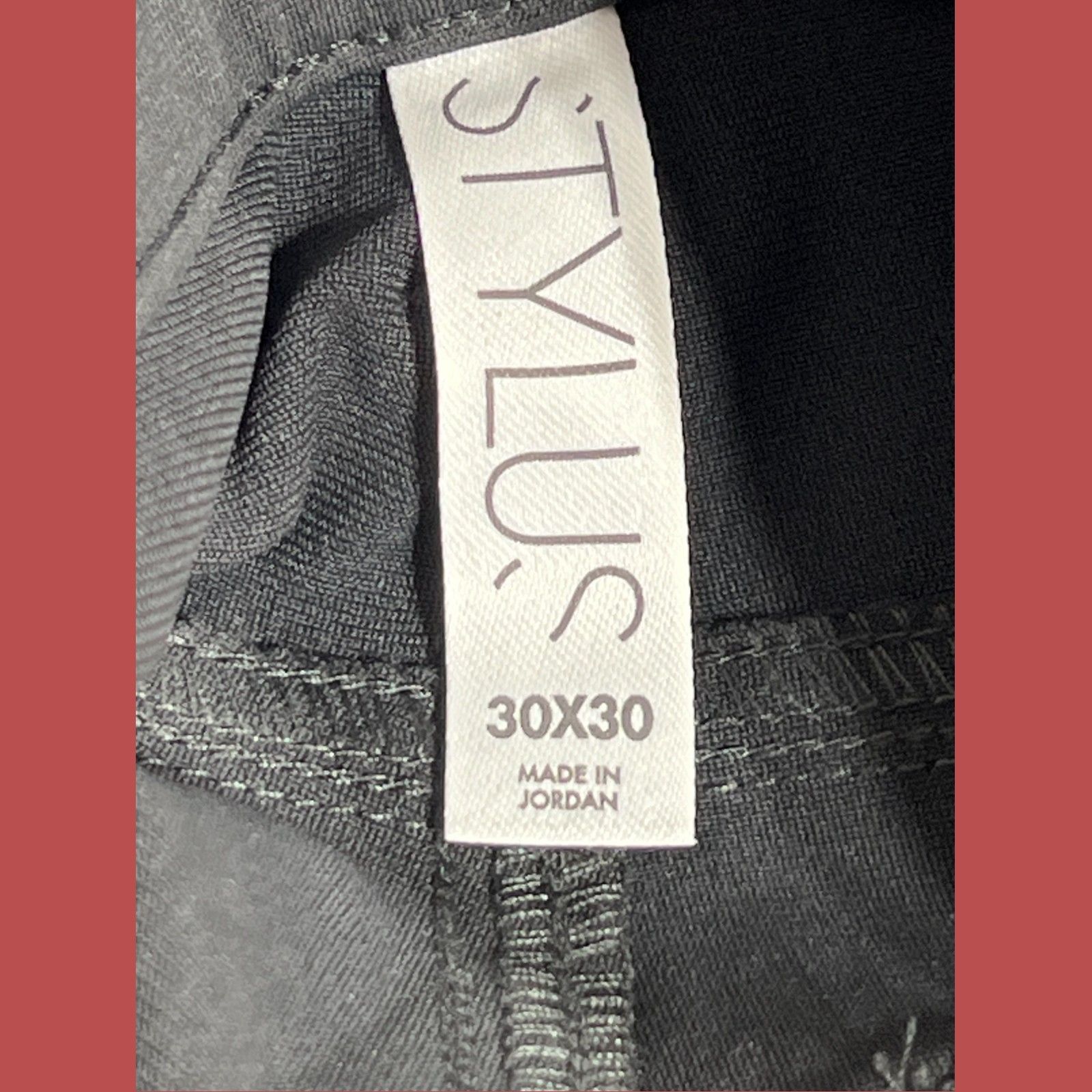 Other Stylus - 5 Pockets Men's Slim Fit Flat Front Pants - Gray - Size US 30 / EU 46 - 14 Thumbnail