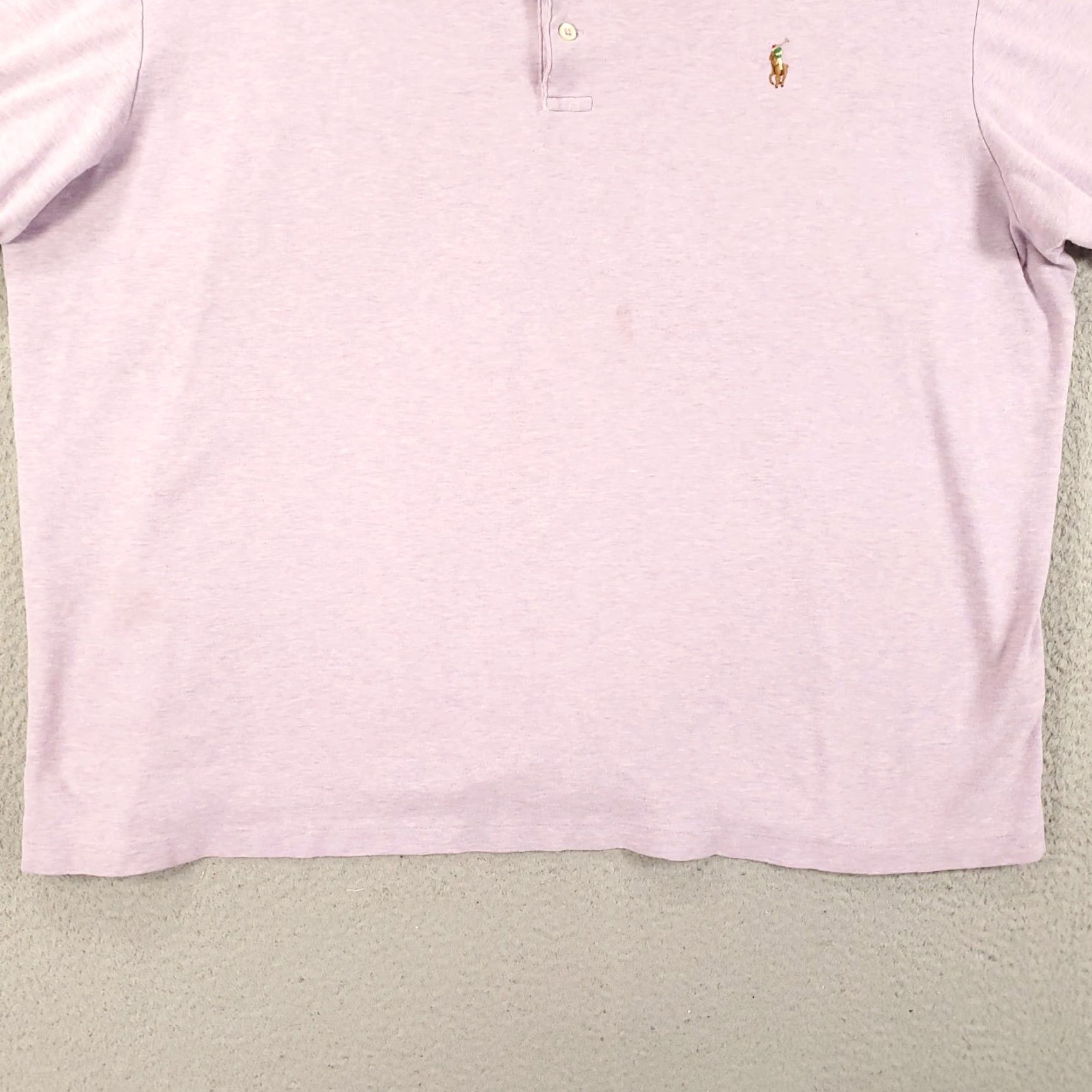 Polo Ralph Lauren Polo Ralph Lauren Polo Shirt Big 2X Mens Purple Collared Knit 100% Cotton Logo Preppy Classic Size US XXL / EU 58 / 5 - 4 Thumbnail