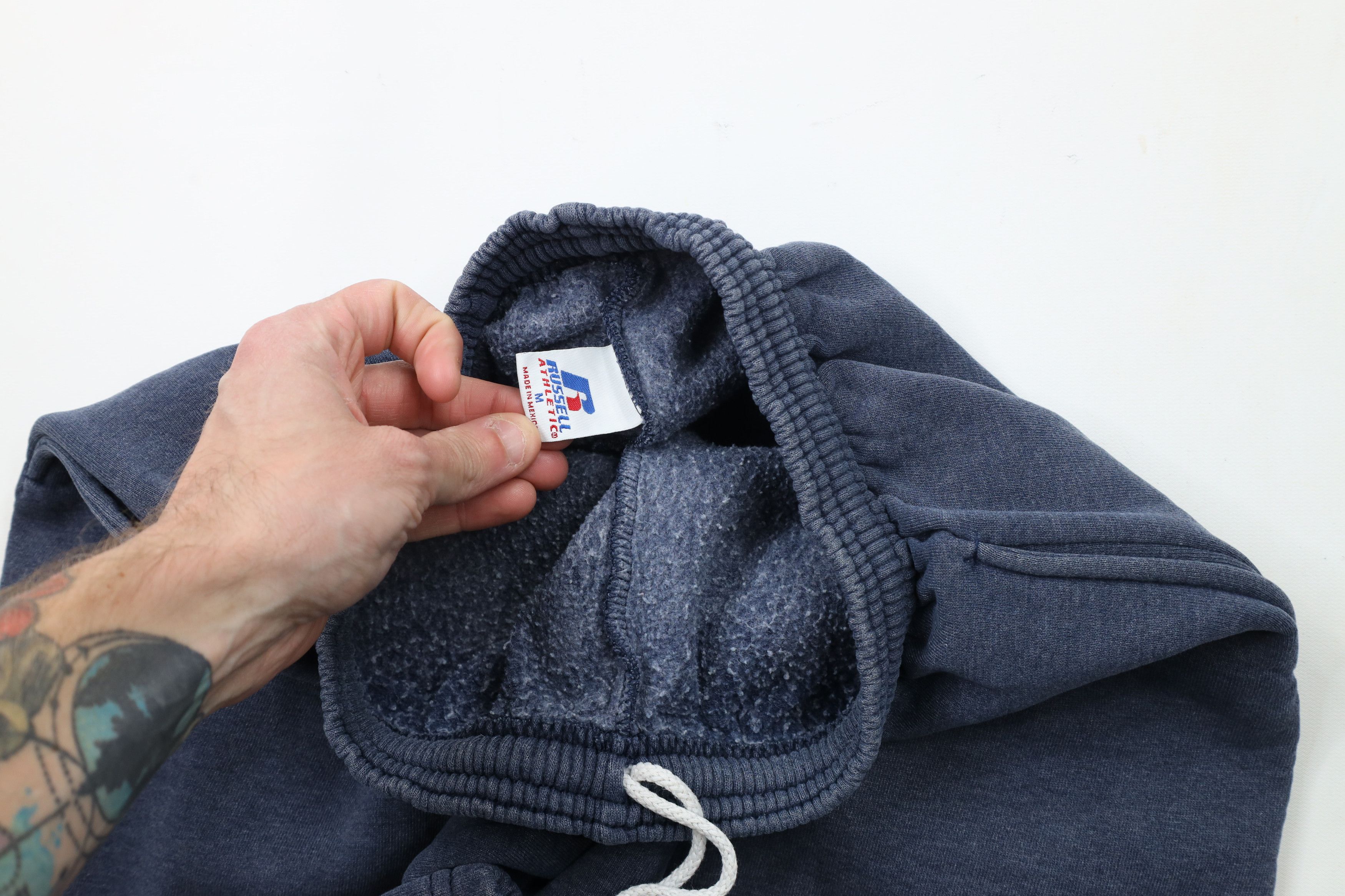 Russell Athletic × Vintage Vintage 90s Russell Athletic Blank Sweatpants Joggers Blue Size US 34 / EU 50 - 6 Thumbnail