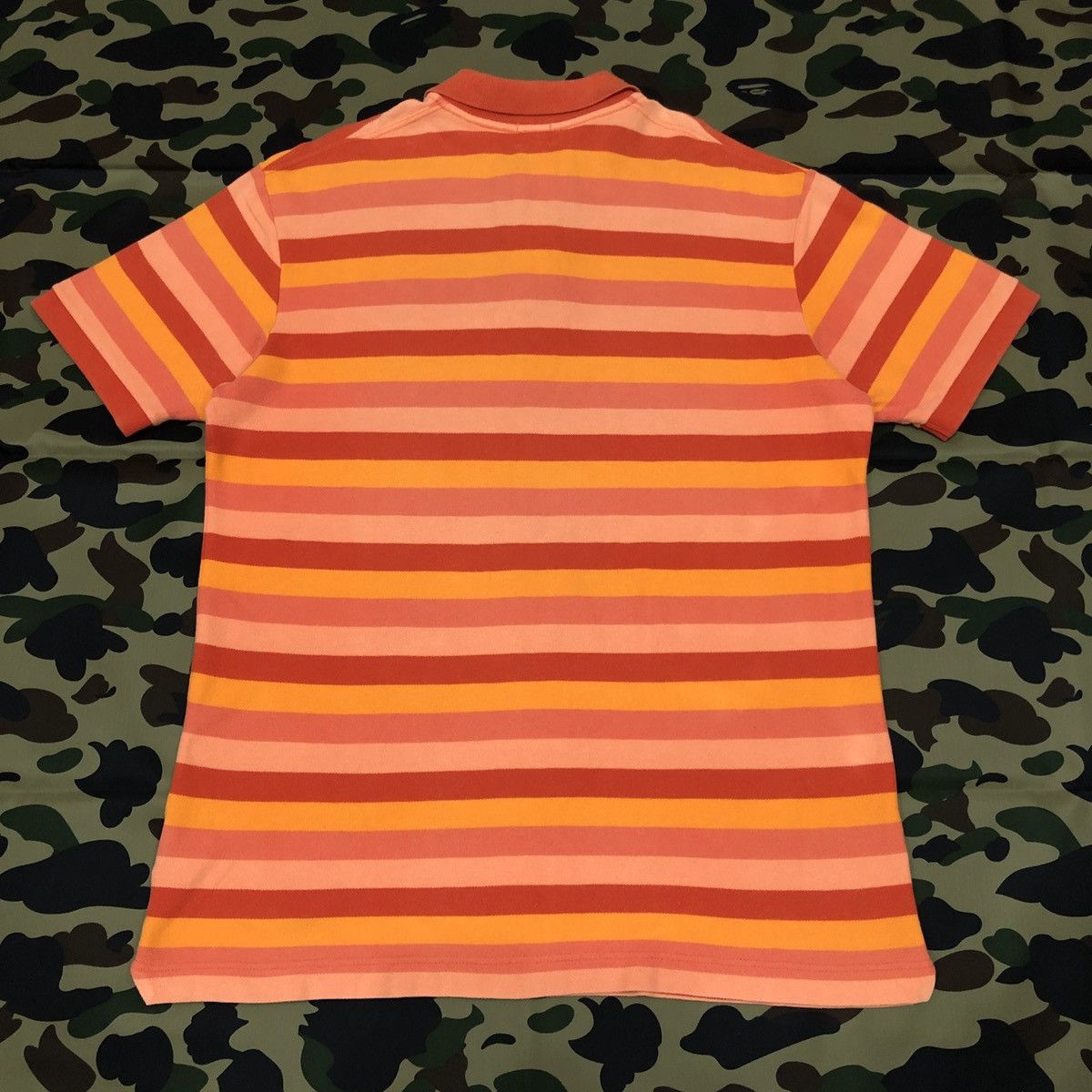 Bape One Point Striped Polo Size US L / EU 52-54 / 3 - 2 Thumbnail