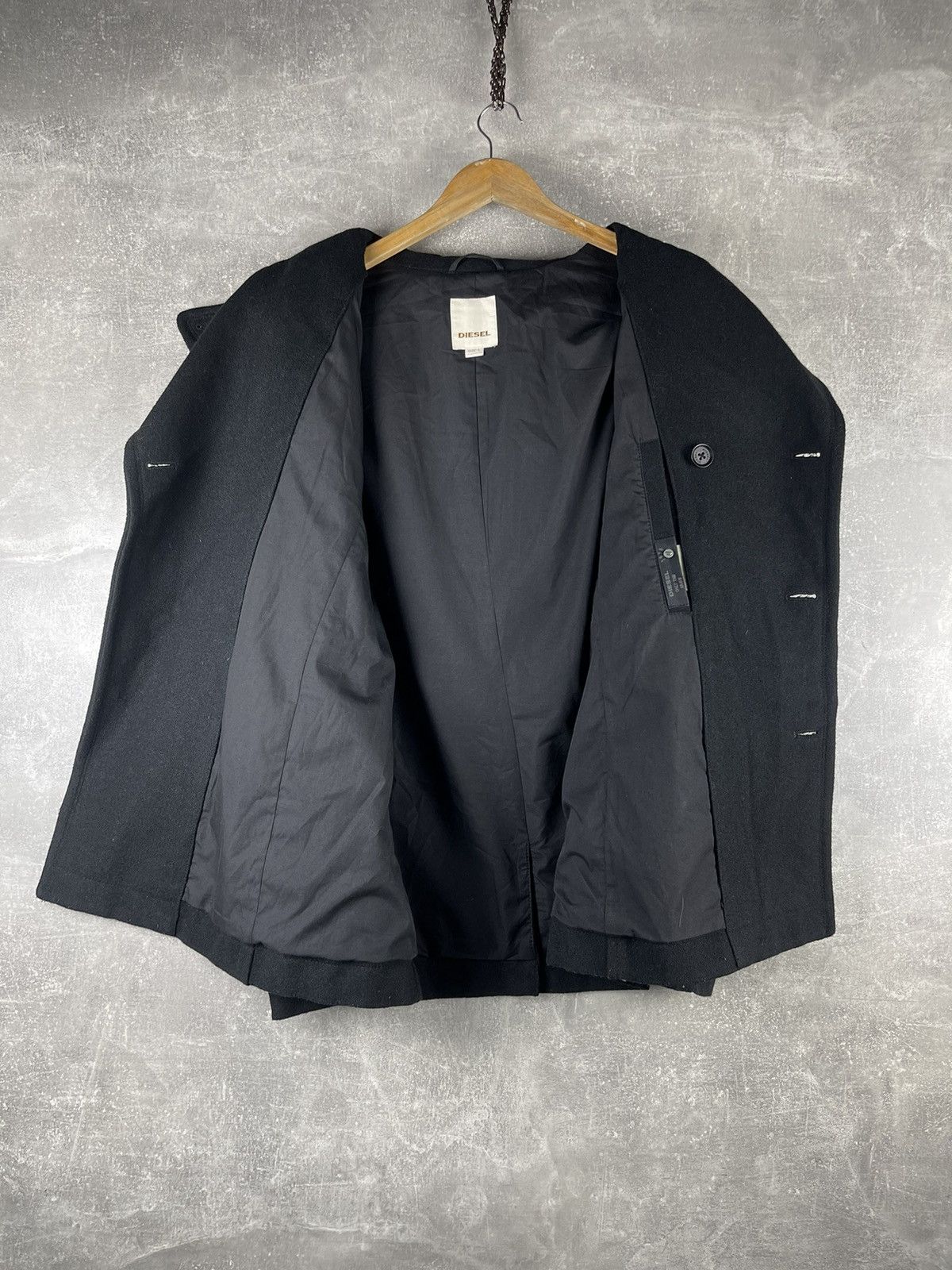 Diesel Diesel Avant Garde Military Double Breasted Wool Blend Coat Size US L / EU 52-54 / 3 - 9 Thumbnail
