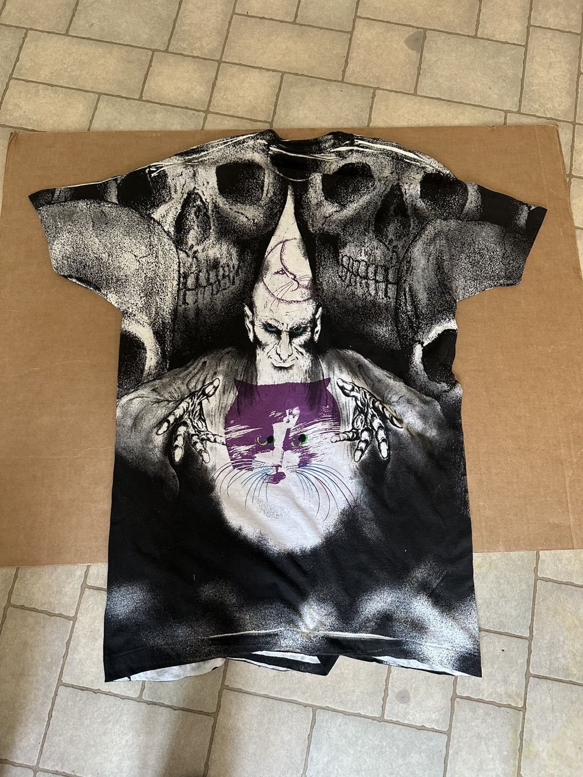 Vintage Angry Wizard AOP single stitch shirt with random prints XXXL Size US XXL / EU 58 / 5 - 4 Thumbnail