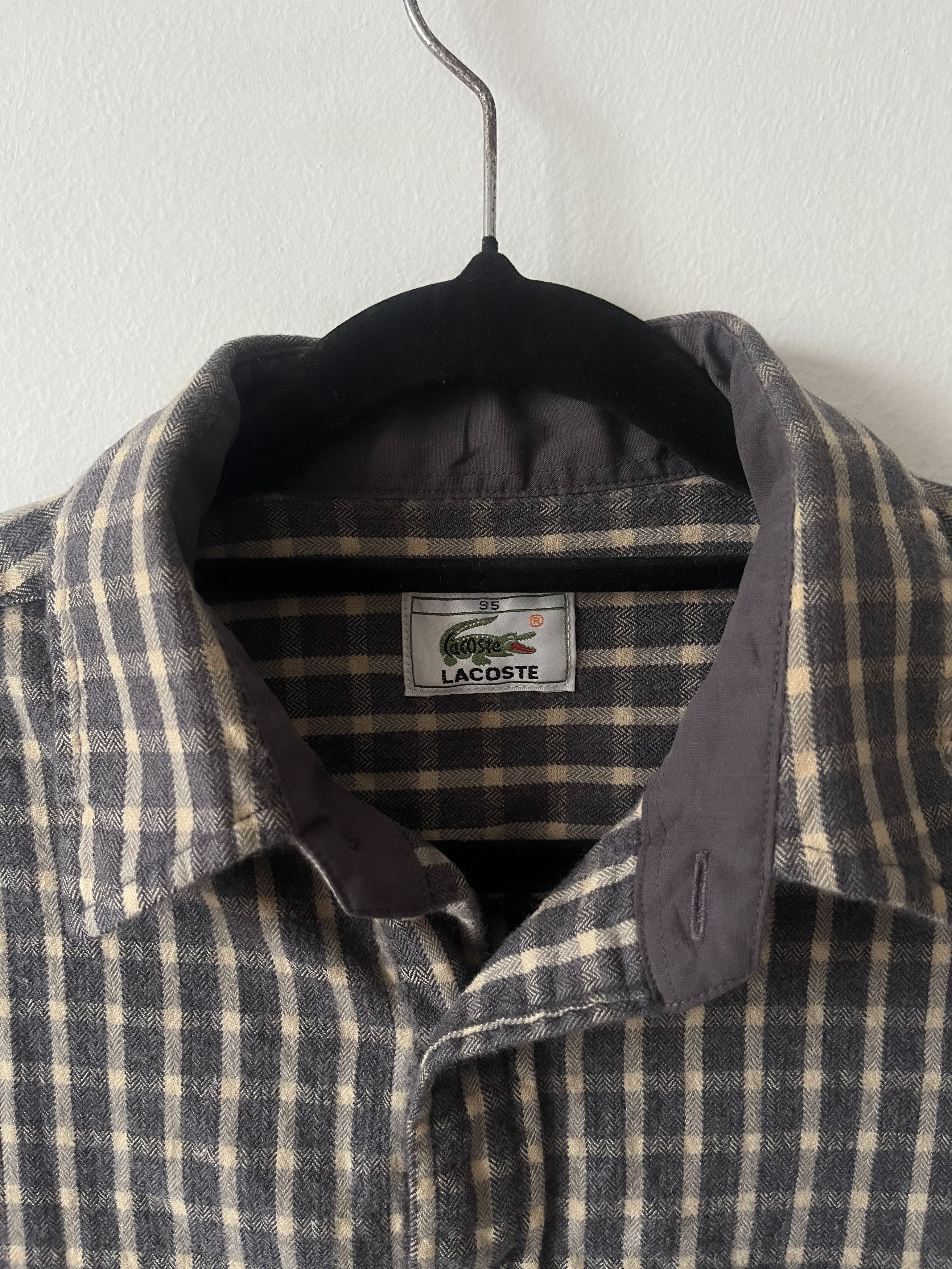 Lacoste 90s Lacoste Flannel Shirt Size US S / EU 44-46 / 1 - 3 Thumbnail