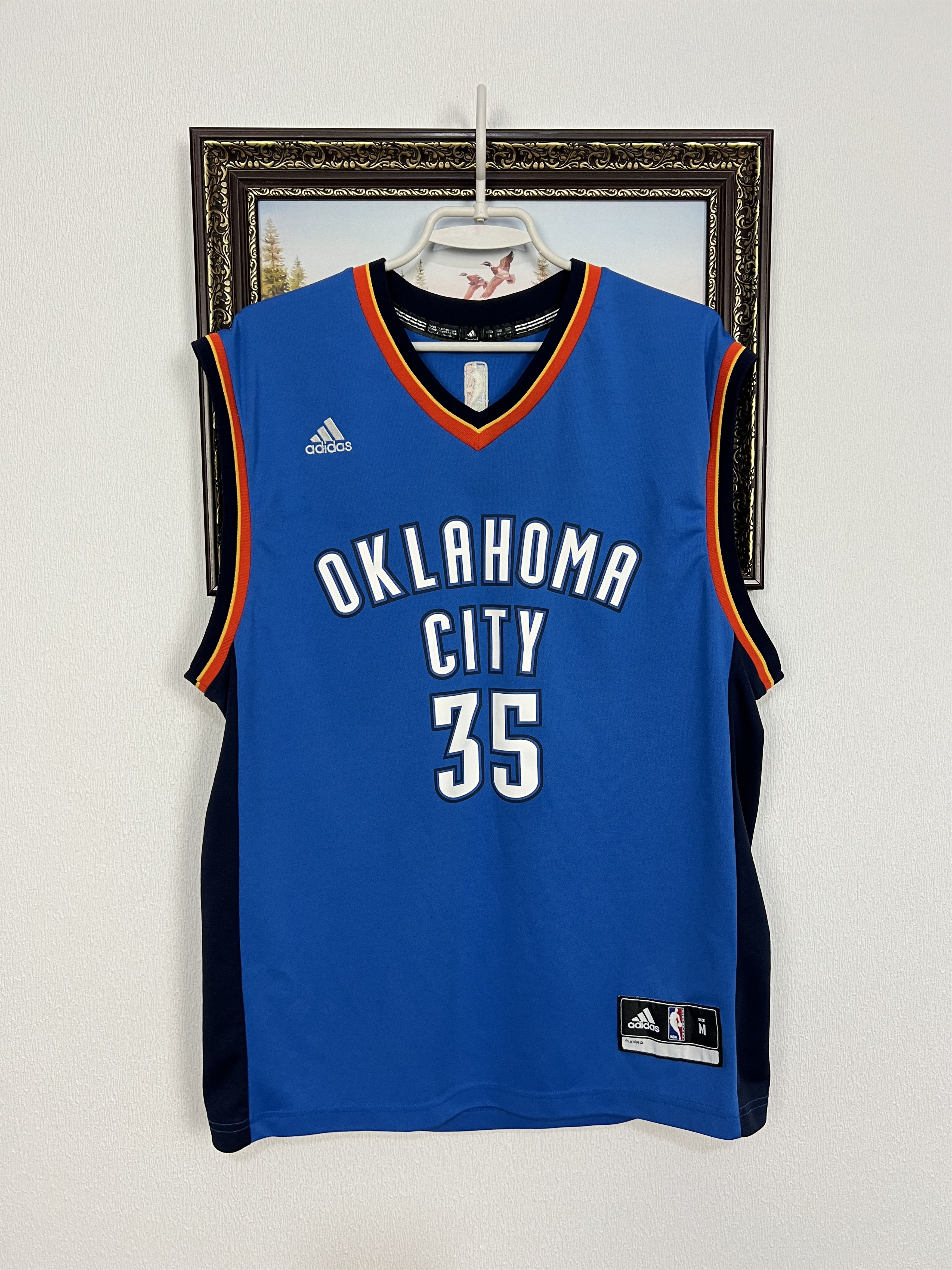 Adidas Adidas Oklahoma City Thunder NBA Jersey #35 Durand Trikot Size US M / EU 48-50 / 2 - 1 Thumbnail