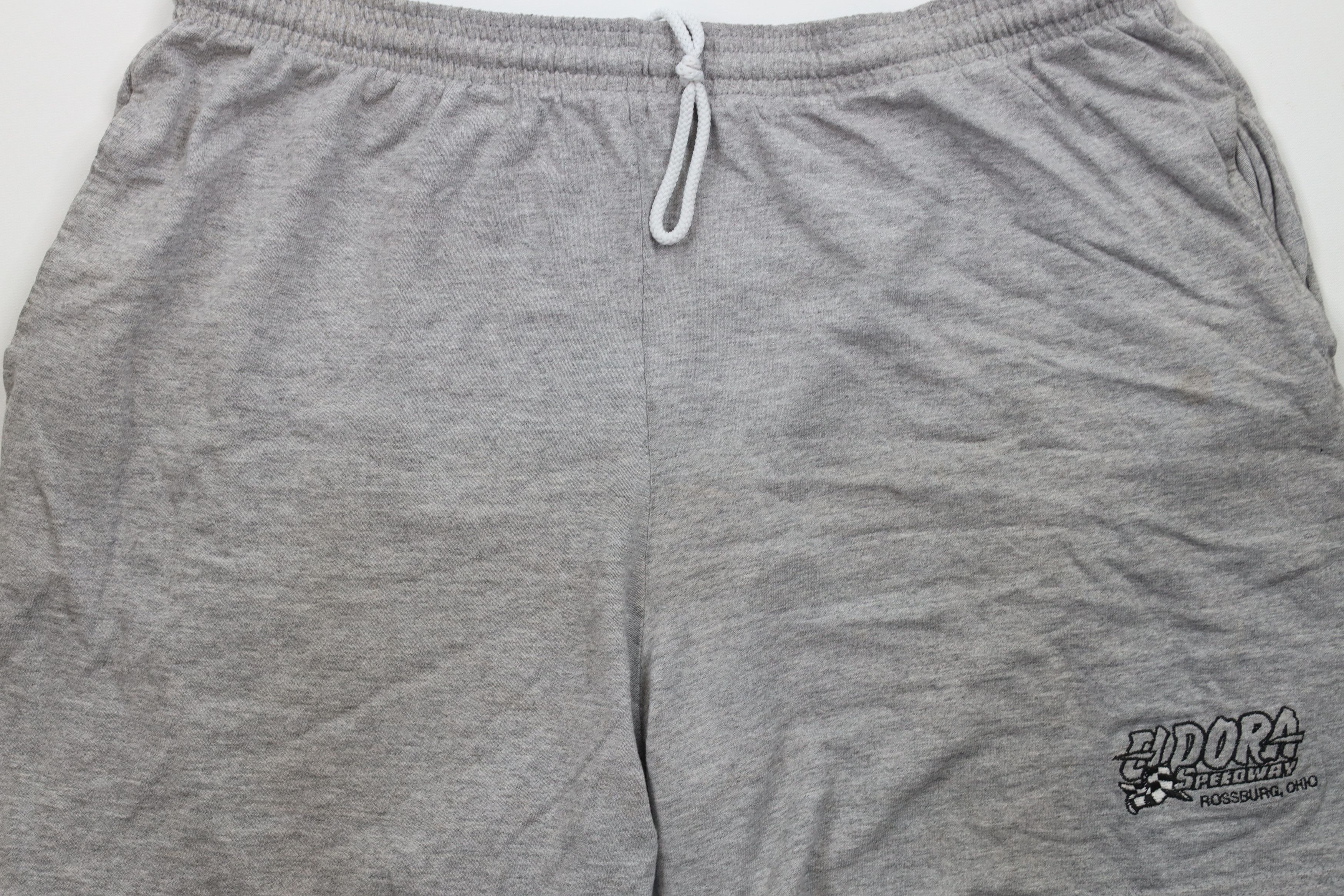Vintage Vintage 90s Eldora Speedway Racing Above Knee Shorts Gray Size US 36 / EU 52 - 3 Thumbnail