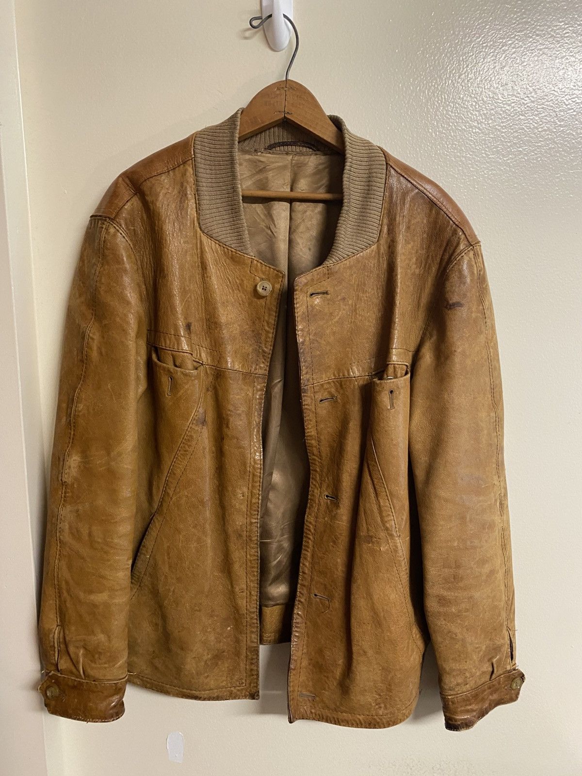 Other True Vintage Parisian Leather Jacket Size US L / EU 52-54 / 3 - 2 Thumbnail