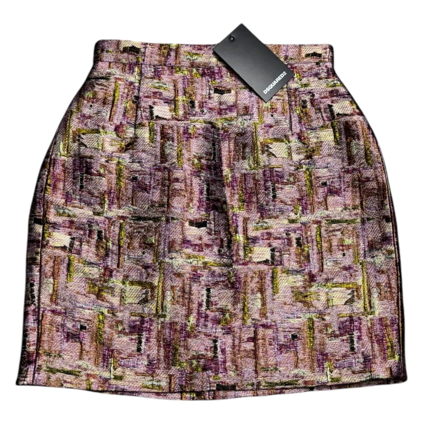 Dsquared2 DSQUARED 2 (NWT) Luxury Designer SILK Mini Skirt Size 2 Size 26" / US 2 / IT 38 - 1 Thumbnail