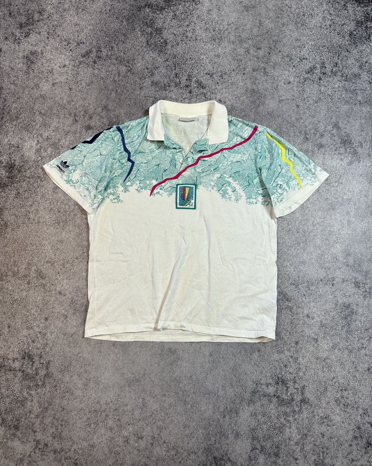 Adidas × Vintage Vintage Adidas Climalite 2000 Polos Streetwear Rare L Size US L / EU 52-54 / 3 - 1 Thumbnail