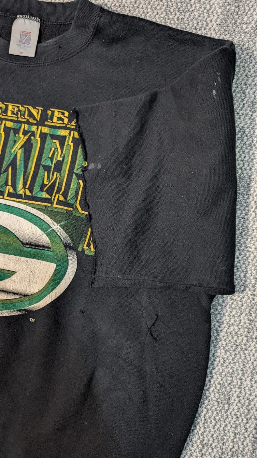Pro Player Vtg 1994 LOGO 7 GREEN BAY PACKERS Sweatshirt Pump Cover XXL Size ONE SIZE - 5 Thumbnail