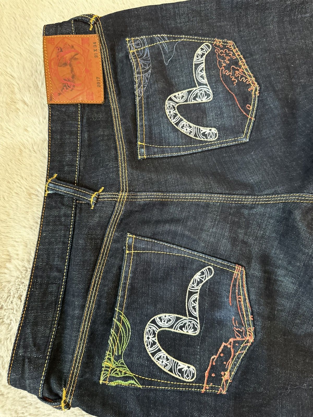 Evisu Evisu straight leg Japanese denim jeans Size US 31 - 3 Thumbnail