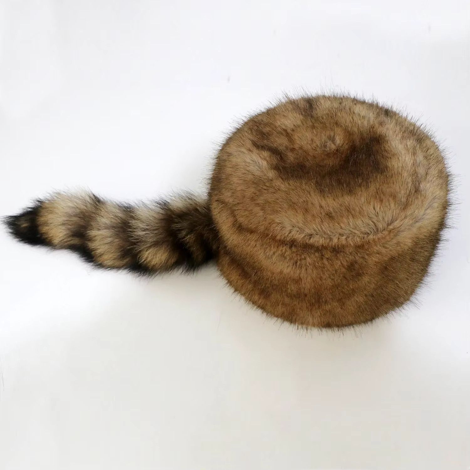 Japanese Brand × Vintage Russian Style Plush Fur Hat – Warm Winter Unisex Flat Top Size ONE SIZE - 5 Thumbnail