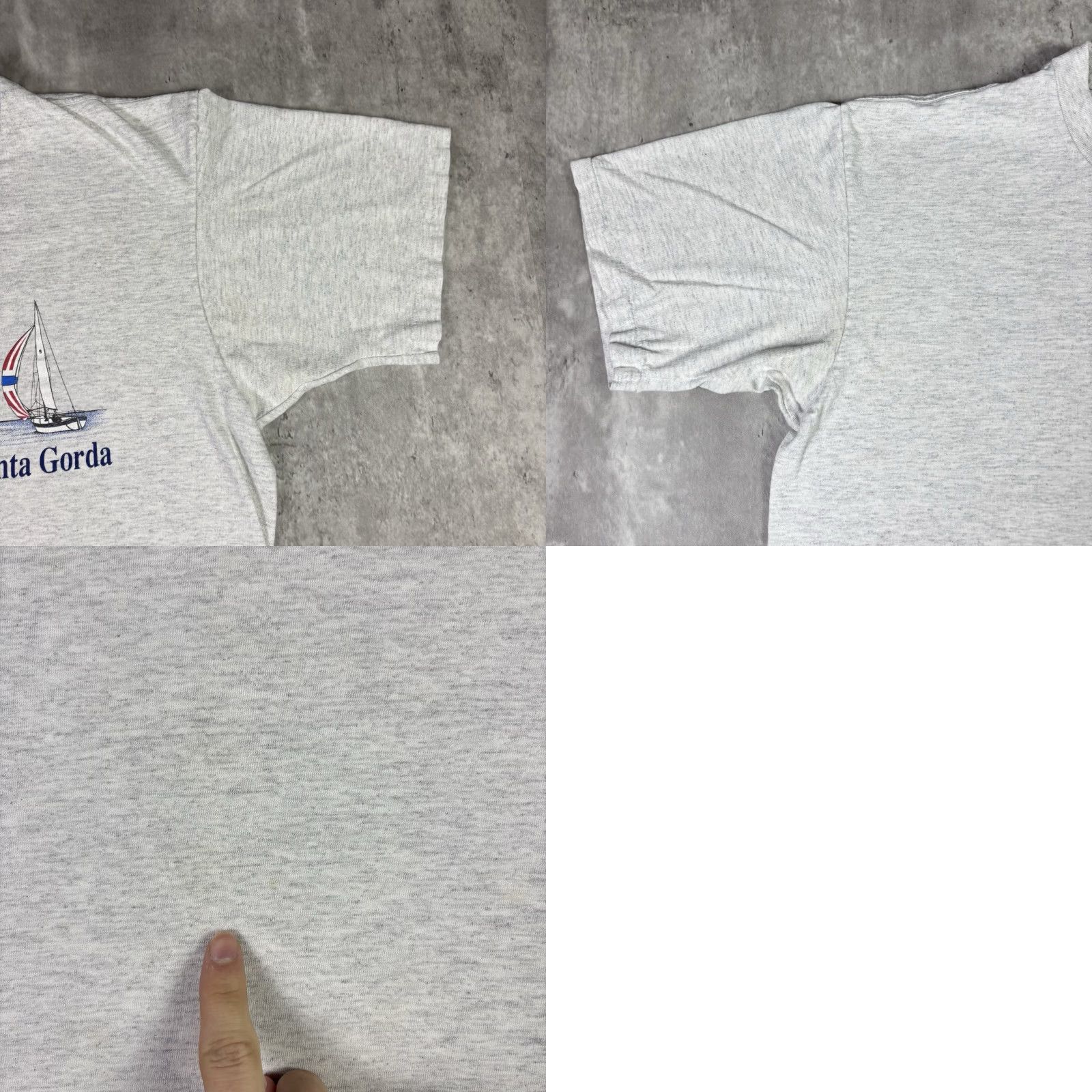 Vintage VINTAGE Punta Gorda T Shirt Sailing Ship Promo Art Single Stitch 90s size XL Size US XL / EU 56 / 4 - 8 Thumbnail
