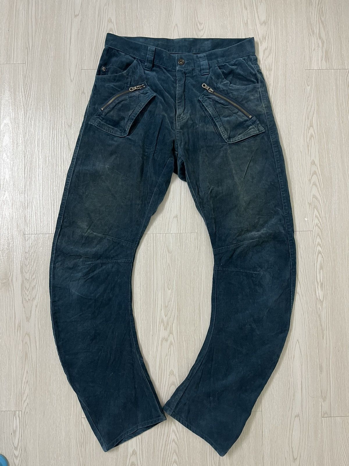 image of Vintage Ppfm Banana Cut Corduroy Pant in Green, Men's (Size 32)