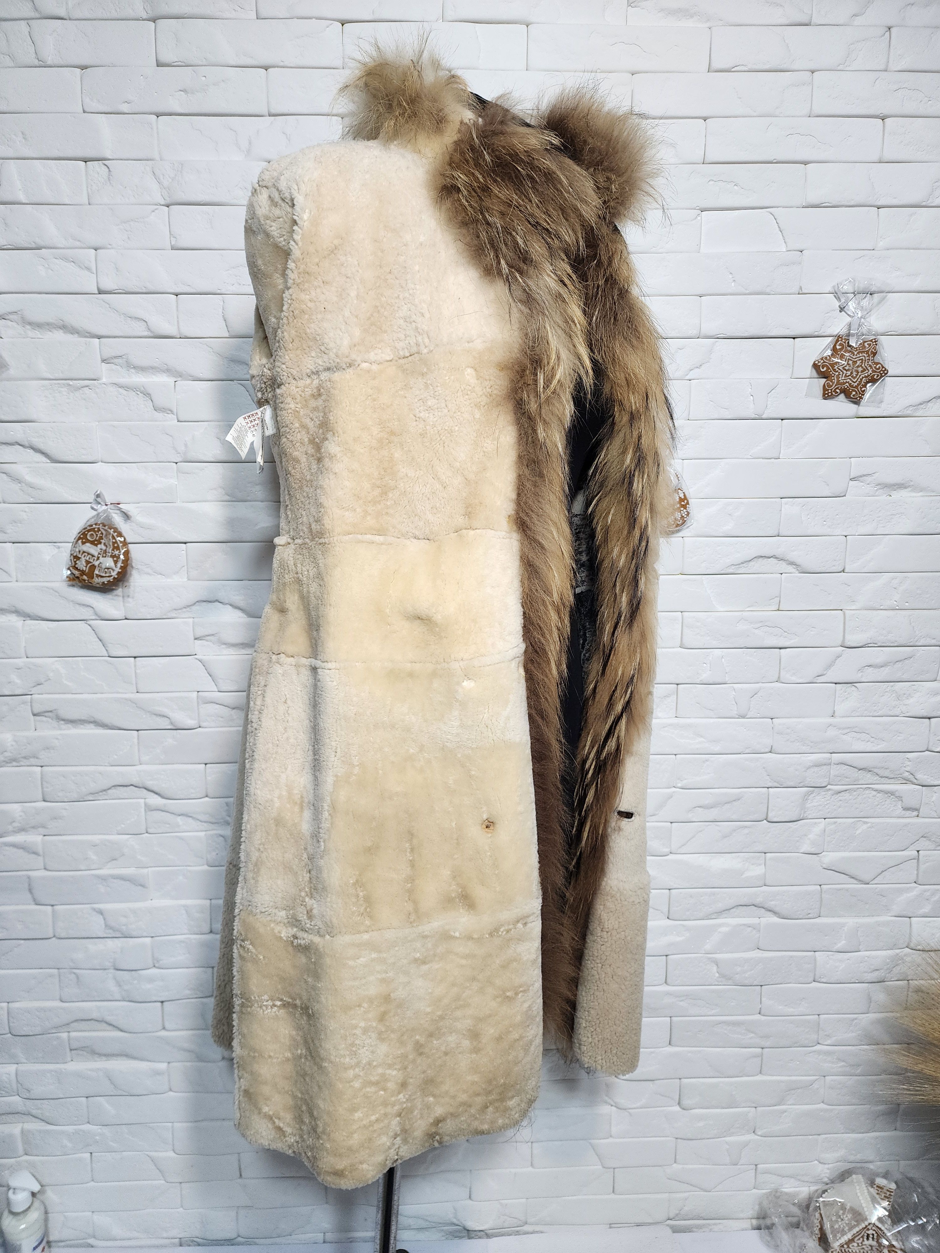 Furla Gray Sheepskin Coat: Women's Fur Collar Winter Coat Size S / US 4 / IT 40 - 8 Thumbnail