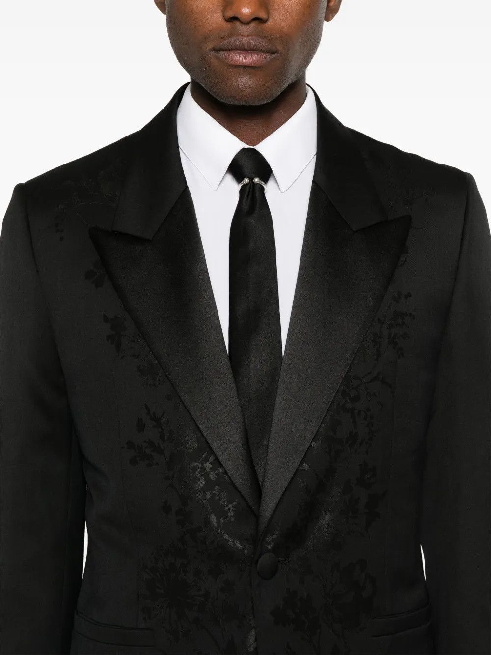 Givenchy o1w1db10525 Peak Lapel Jacket Slim Fit in Black Size US S / EU 44-46 / 1 - 5 Thumbnail