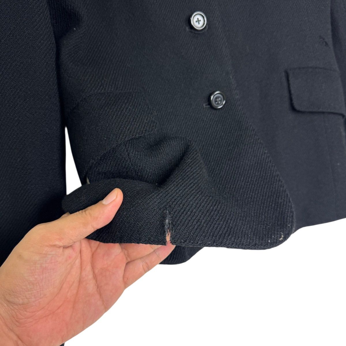 Yohji Yamamoto Inéd By Yohji Yamamoto Wool Blazer Size XS / US 0-2 / IT 36-38 - 8 Thumbnail