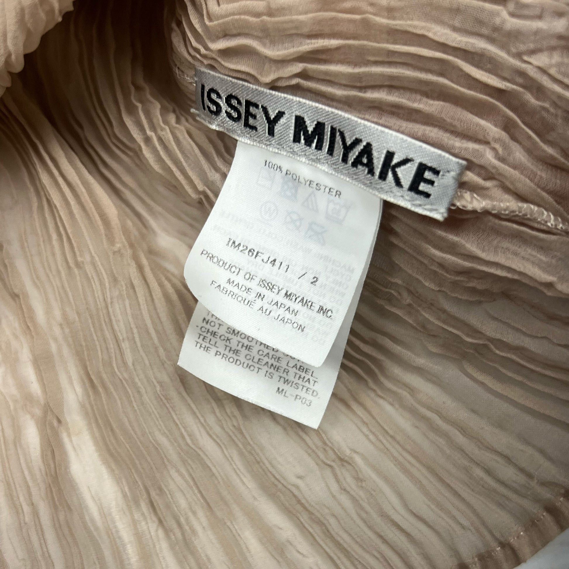 Issey Miyake Issey Miyake Longsleeve Top in Sheer Brown - S Size XXS / US 00 / IT 34 - 4 Thumbnail