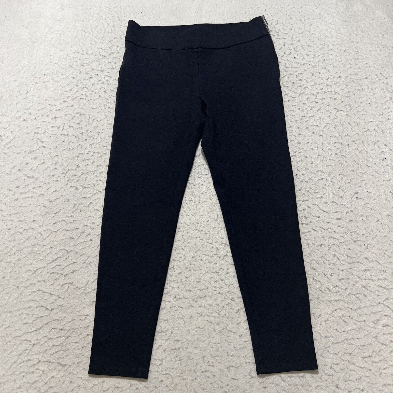 Ann Taylor Ann Taylor Petite Side Zip Athletic Blue Leggings Stretch Size 26" / US 2 / IT 38 - 1 Thumbnail