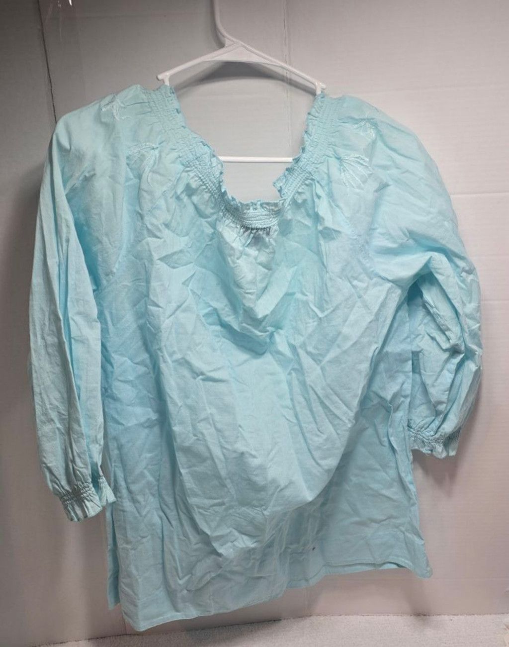 Izod Women's IZOD Light Blue Embroidered Blouse L Size L / US 10 / IT 46 - 5 Thumbnail