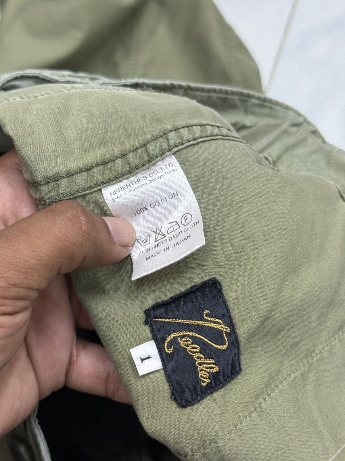 Needles 🔥🔥🔥ARCHIVE VINTAGE NEEDLES MILITARY STYLE PANTS Size US 33 - 9 Thumbnail