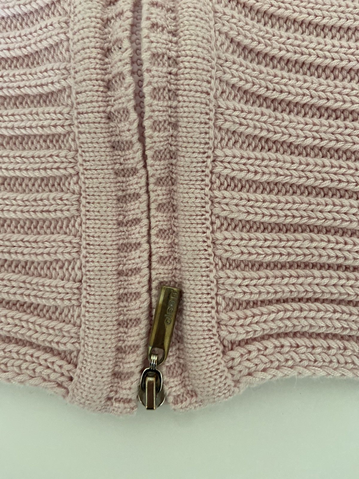Designer × Vintage Vintage Deadstock Olsen Ribbed Cardigan size 10UK Size M / US 6-8 / IT 42-44 - 3 Thumbnail