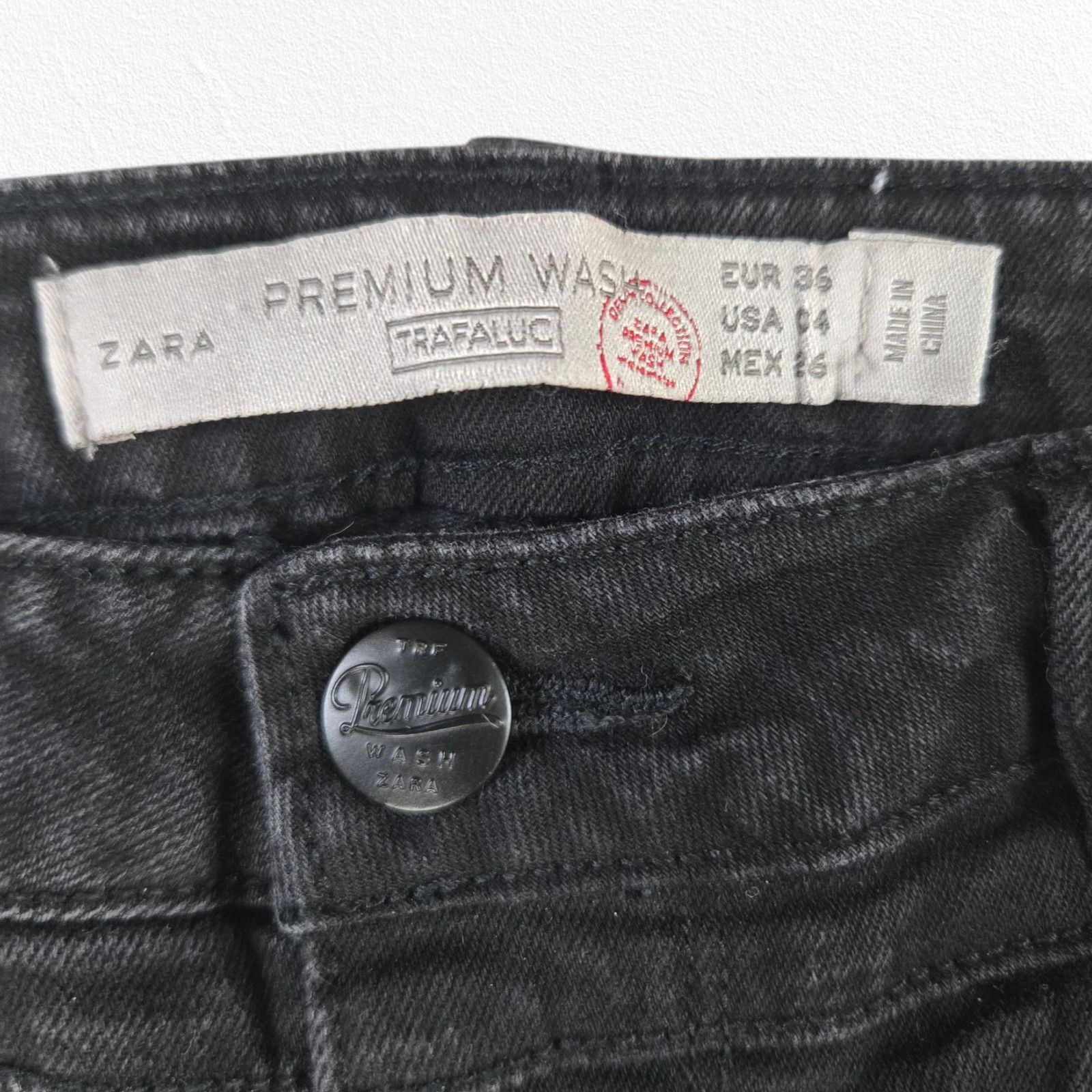 Zara Zara Premium Black High Waisted Skinny Leg Jeans Size 4 Size 27" / US 4 / IT 40 - 4 Thumbnail