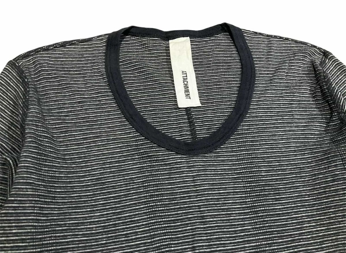 Attachment × Japanese Brand × Kazuyuki Kumagai Attachment 🔥Y2K Vintage Attachment Striped Long Sleeve Shirt Size US S / EU 44-46 / 1 - 3 Thumbnail