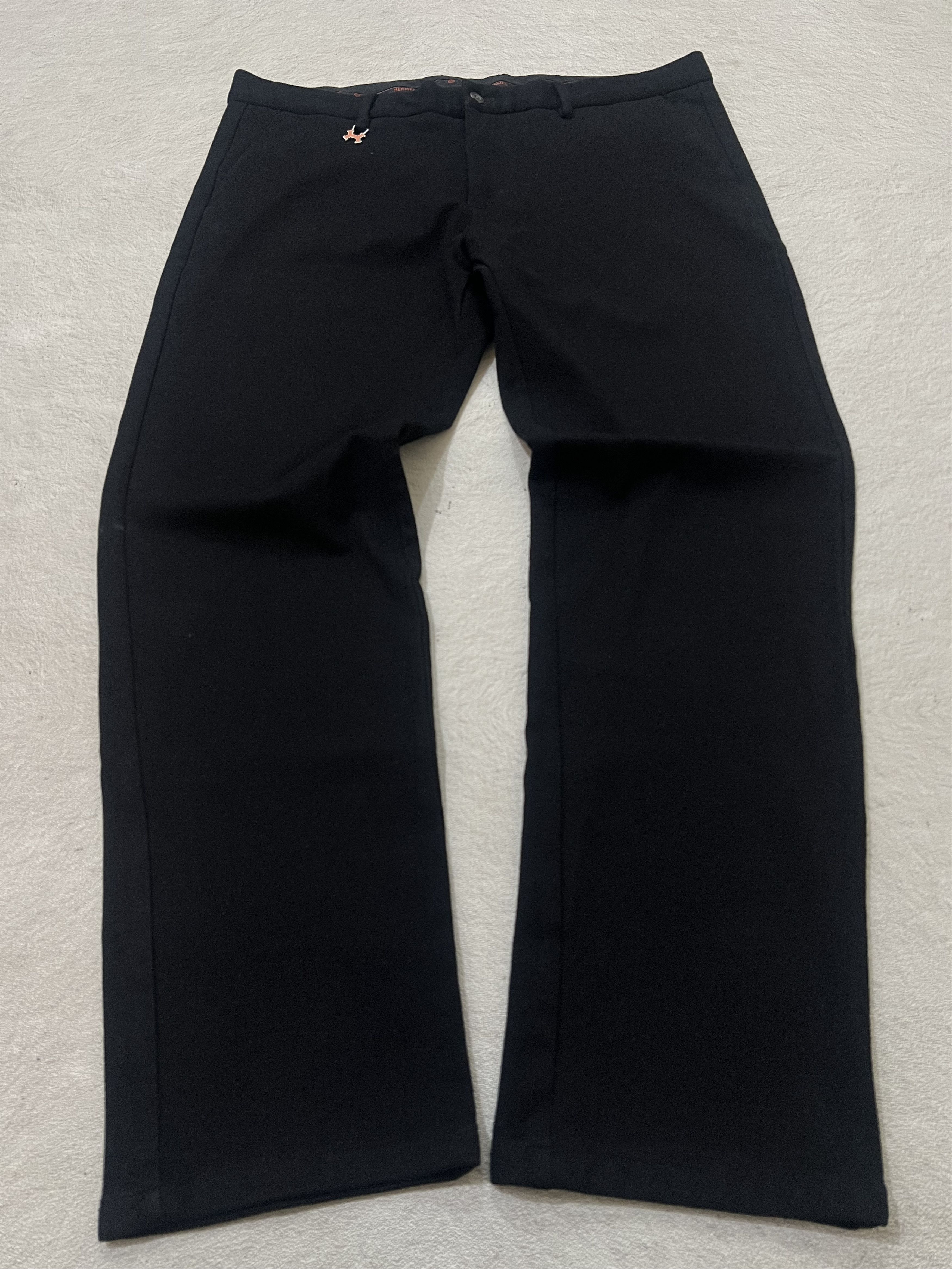 Japanese Brand 2000s Hermes Cashmere Wool Trousers Pants Size US 39 - 1 Thumbnail