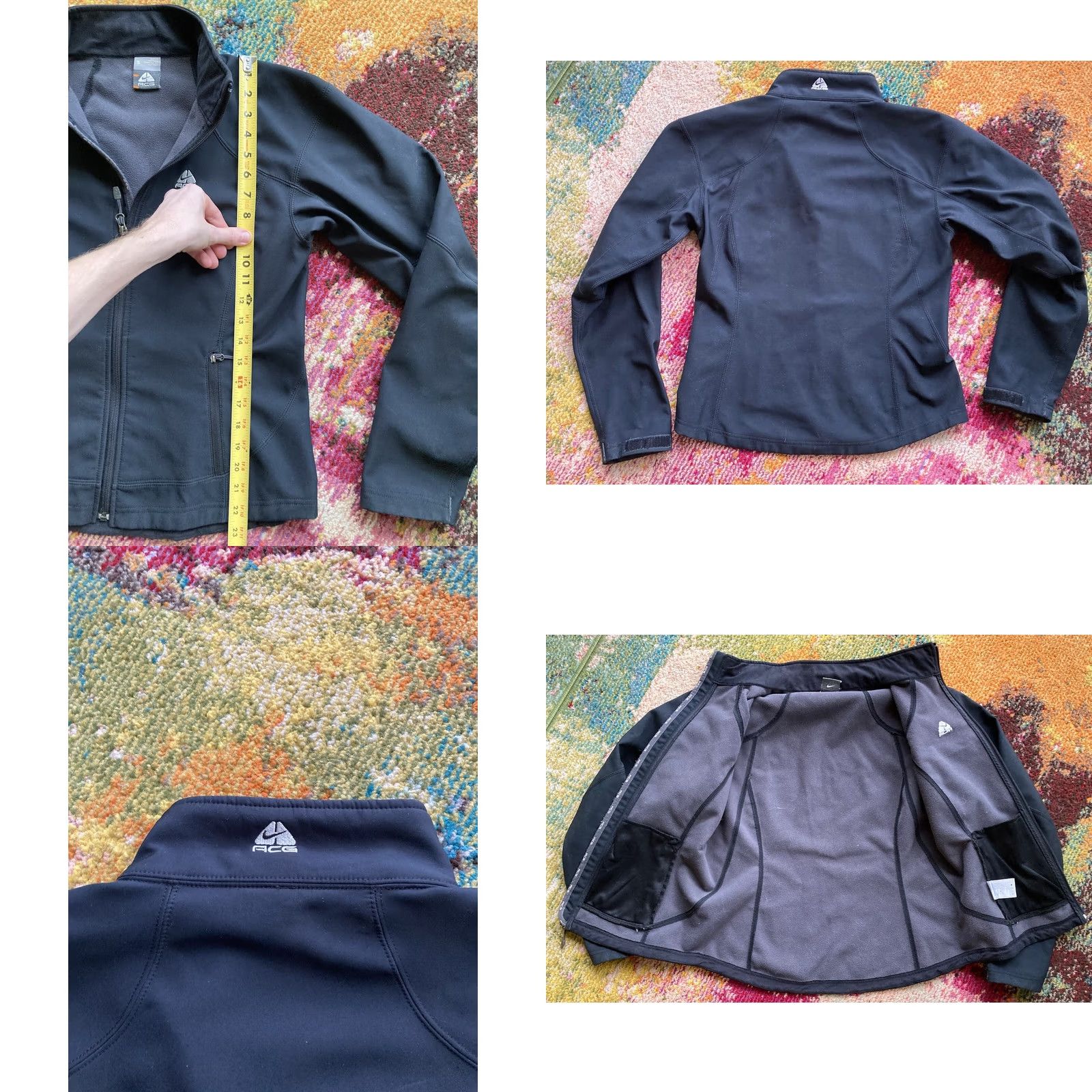 Nike VINTAGE Nike ACG Soft Shell Jacket Mens S Black Full Zip Windbreaker Size US S / EU 44-46 / 1 - 8 Thumbnail