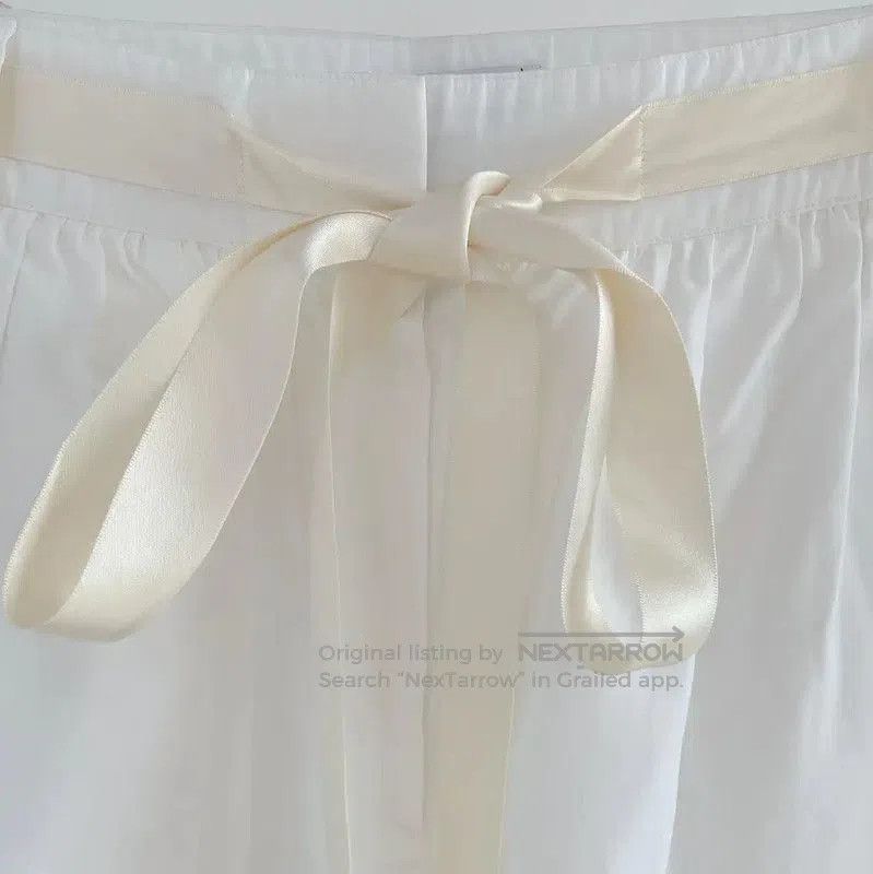 Chanel Chanel White Cotton Casual Pants for Women . Size 28" / US 6 / IT 42 - 5 Thumbnail