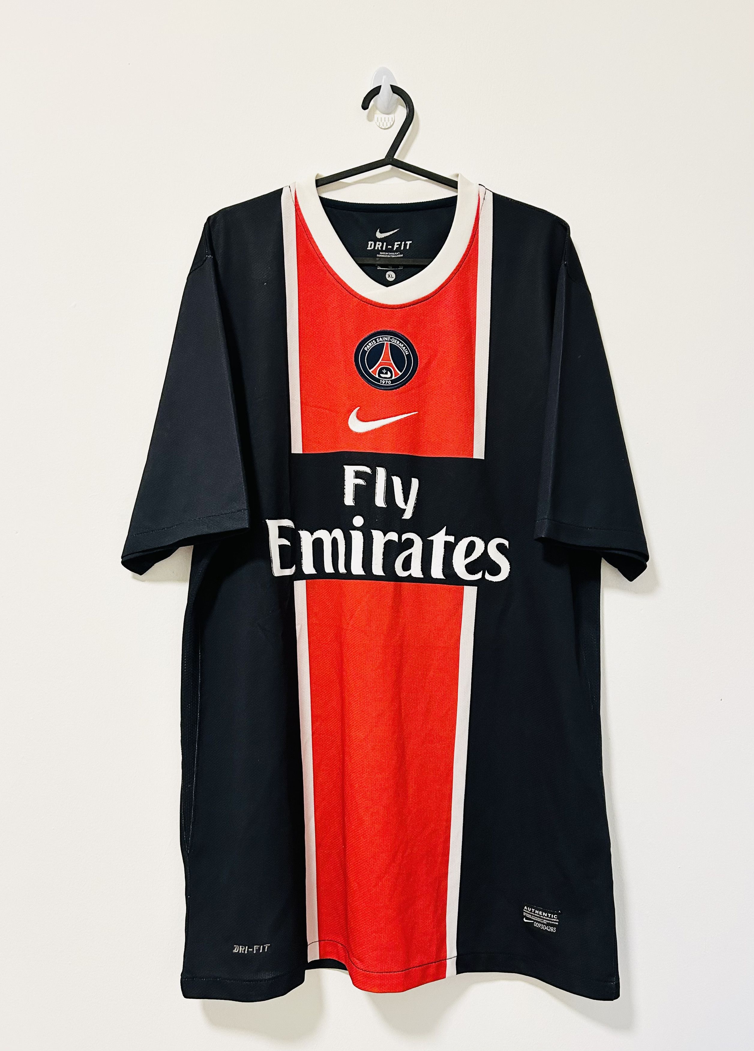 Nike Psg 2011/12 Home Jersey Size US XL / EU 56 / 4 - 1 Thumbnail