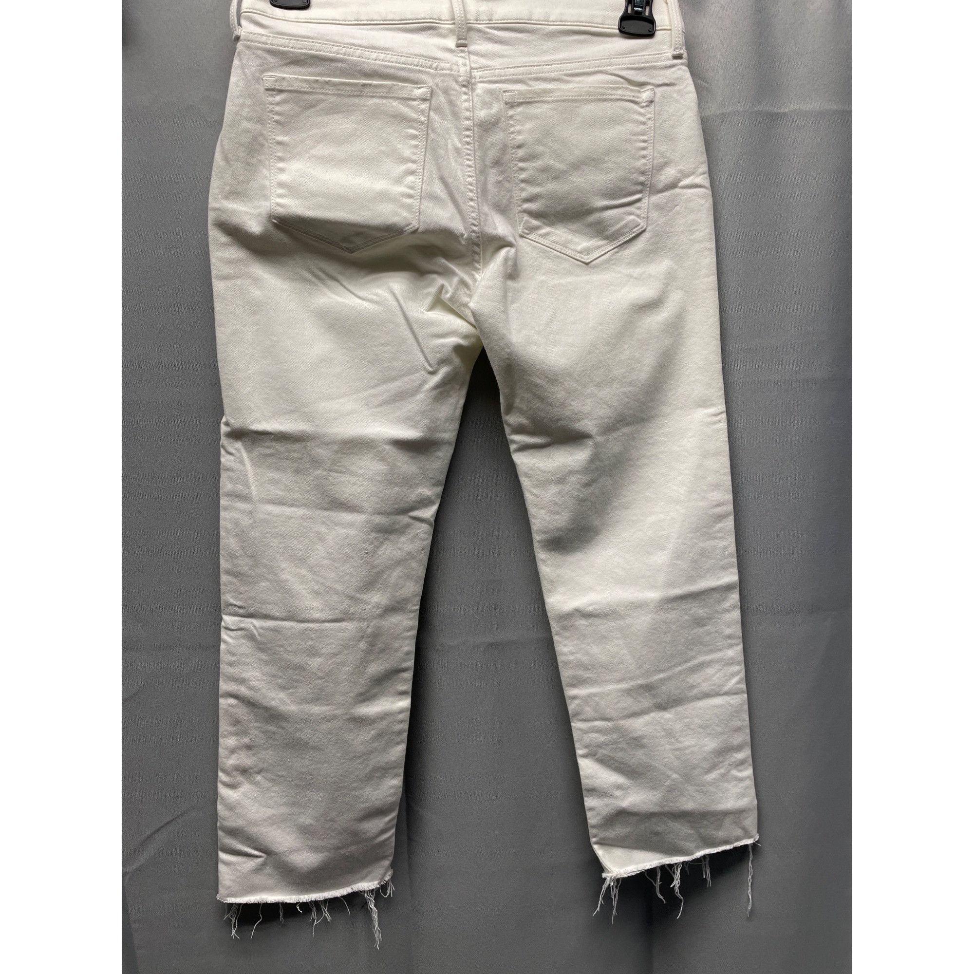 Banana Republic Banana Republic White Girlfriend Jeans Cropped Size 27 SKU 4 Size 27" / US 4 / IT 40 - 2 Thumbnail
