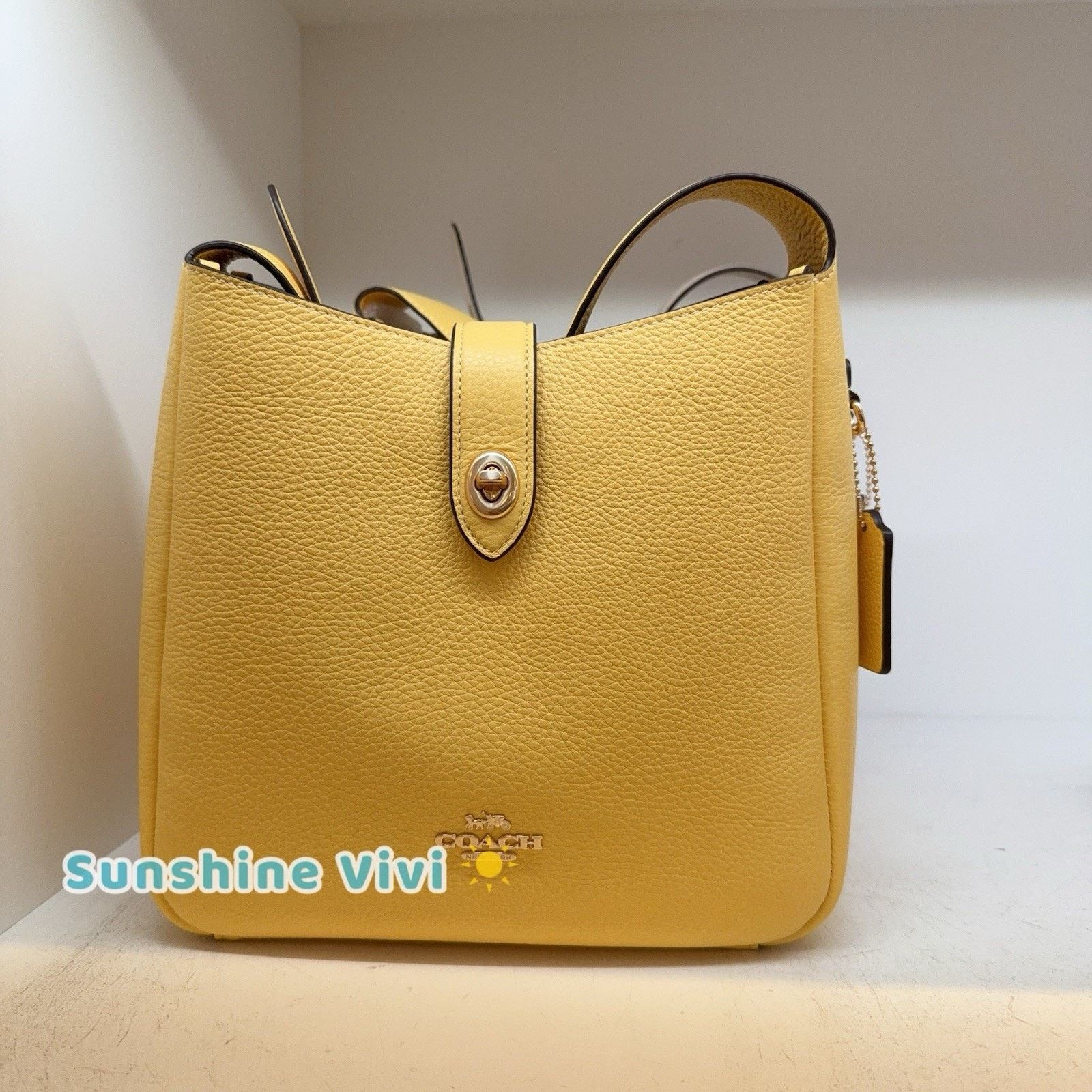 NWT Coach Hadley Convertible Crossbody Bag CW002 Gold/Yellow