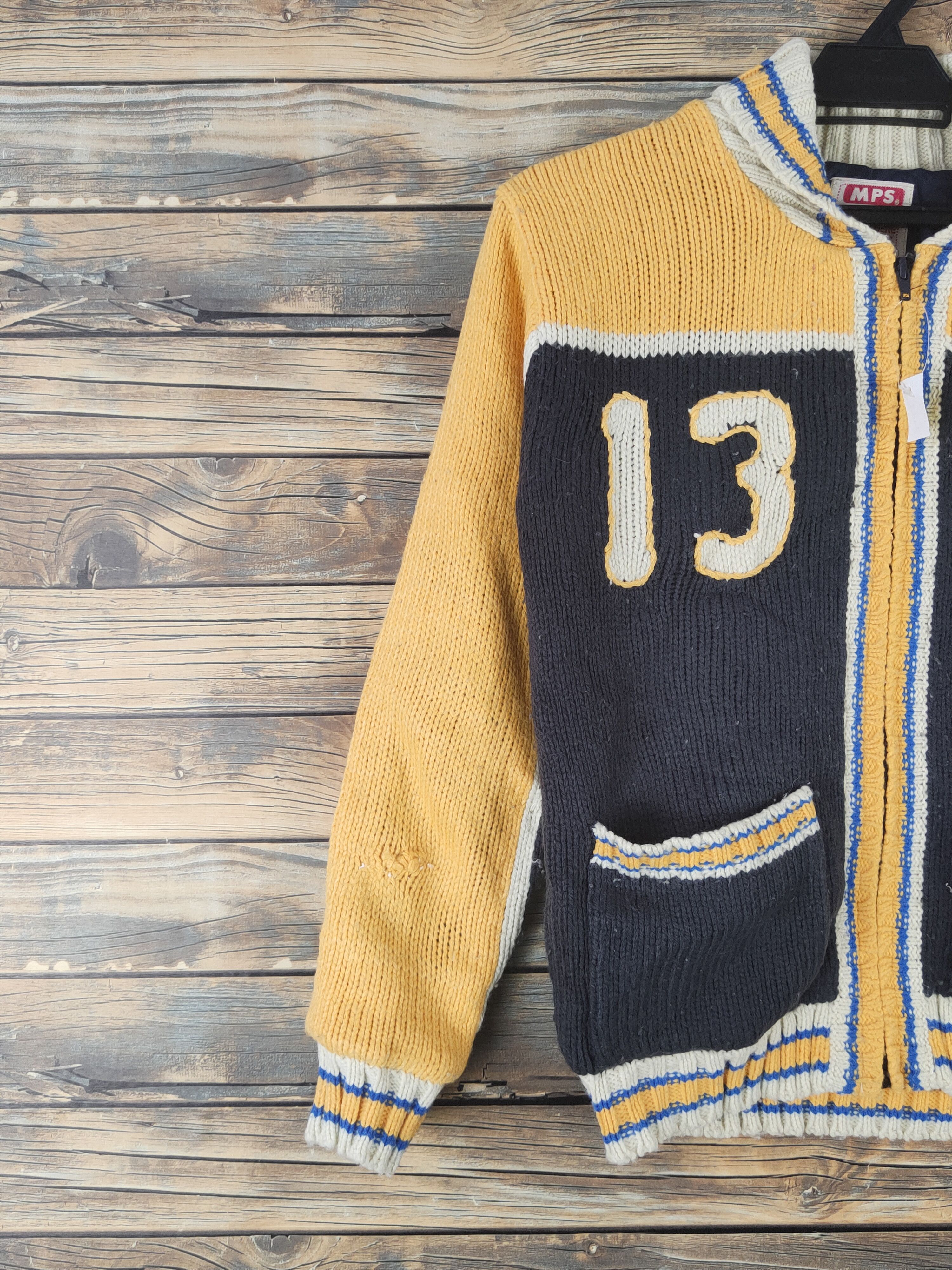 Japanese Brand × Vintage DL MPS Yellow Knitwear Sweaters #830 Size XS / US 0-2 / IT 36-38 - 3 Thumbnail