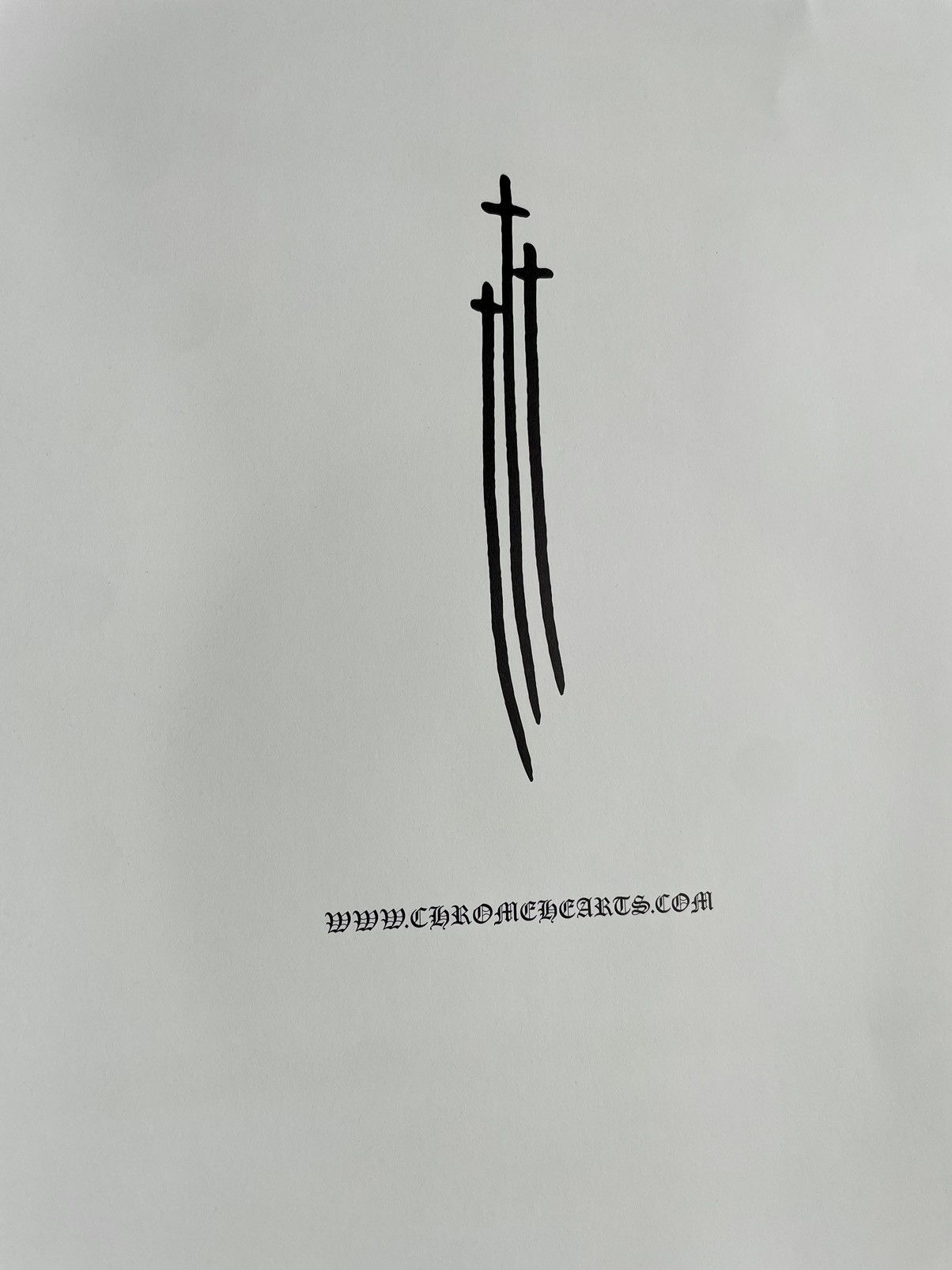 Chrome Hearts Chrome Hearts sword cross 8x11 cutout Poster Size ONE SIZE - 2 Thumbnail