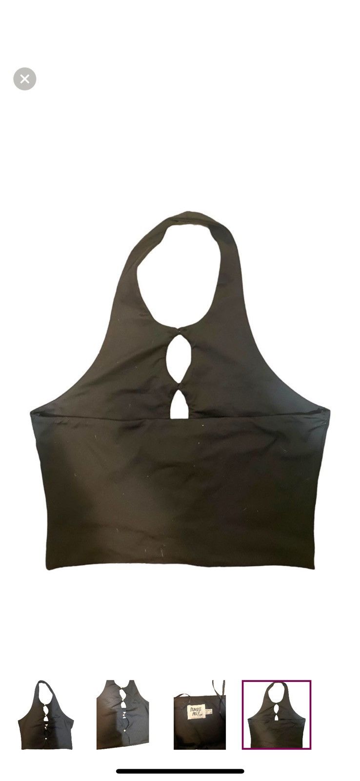 PRINCESS POLLY NEW princess polly cropped halter top with pearls Size M / US 6-8 / IT 42-44 - 4 Thumbnail