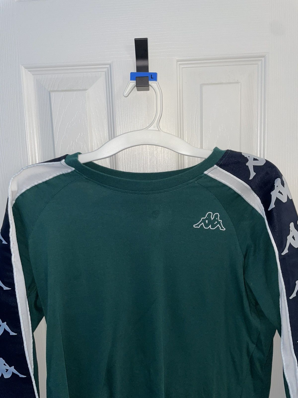 Kappa Kappa Logo Tape Long Sleeve Shirt – Green – Size M Size US M / EU 48-50 / 2 - 3 Thumbnail