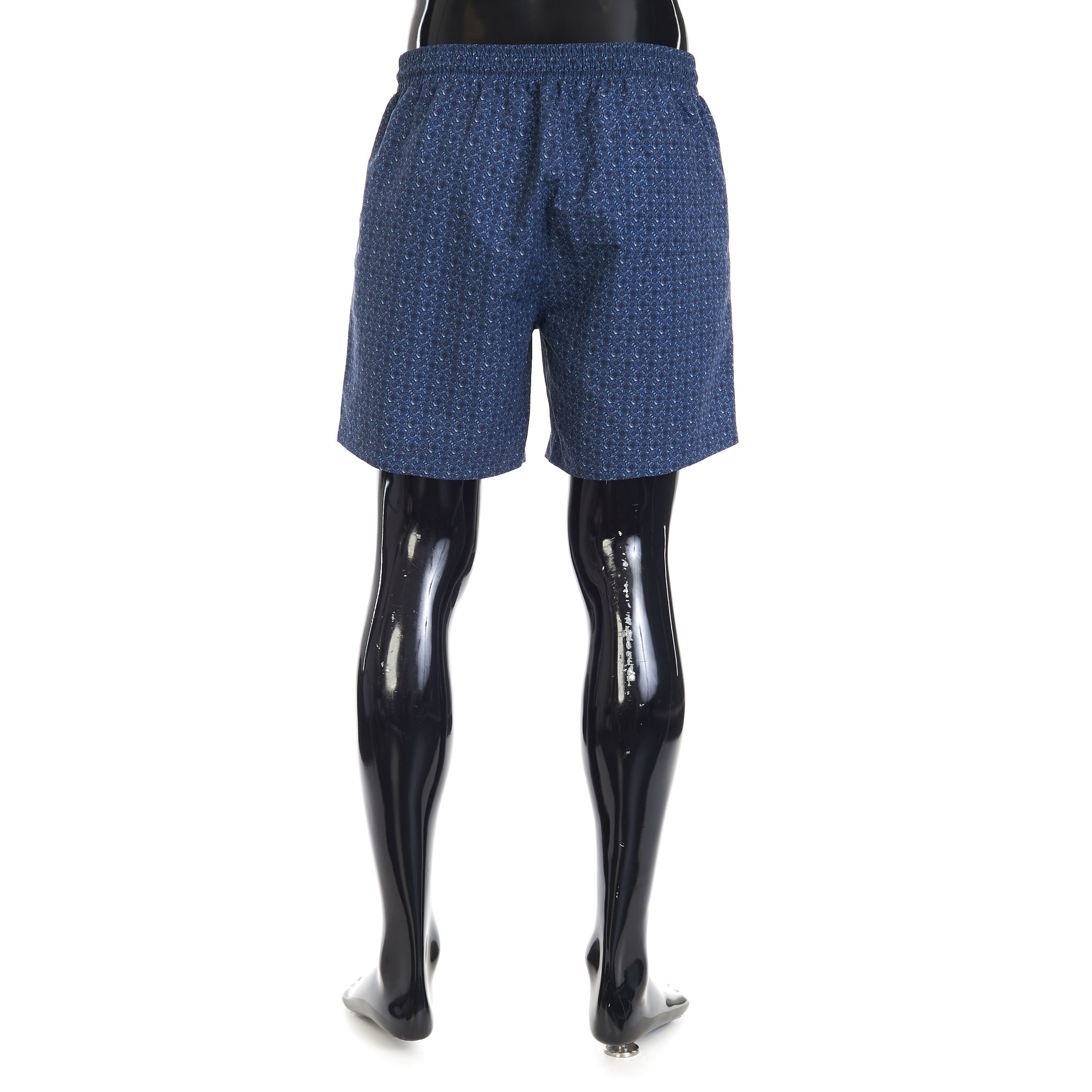Brunello Cucinelli Microfiber Swim Shorts - Geometric Print, Dark Blue Size US 30 / EU 46 - 5 Thumbnail