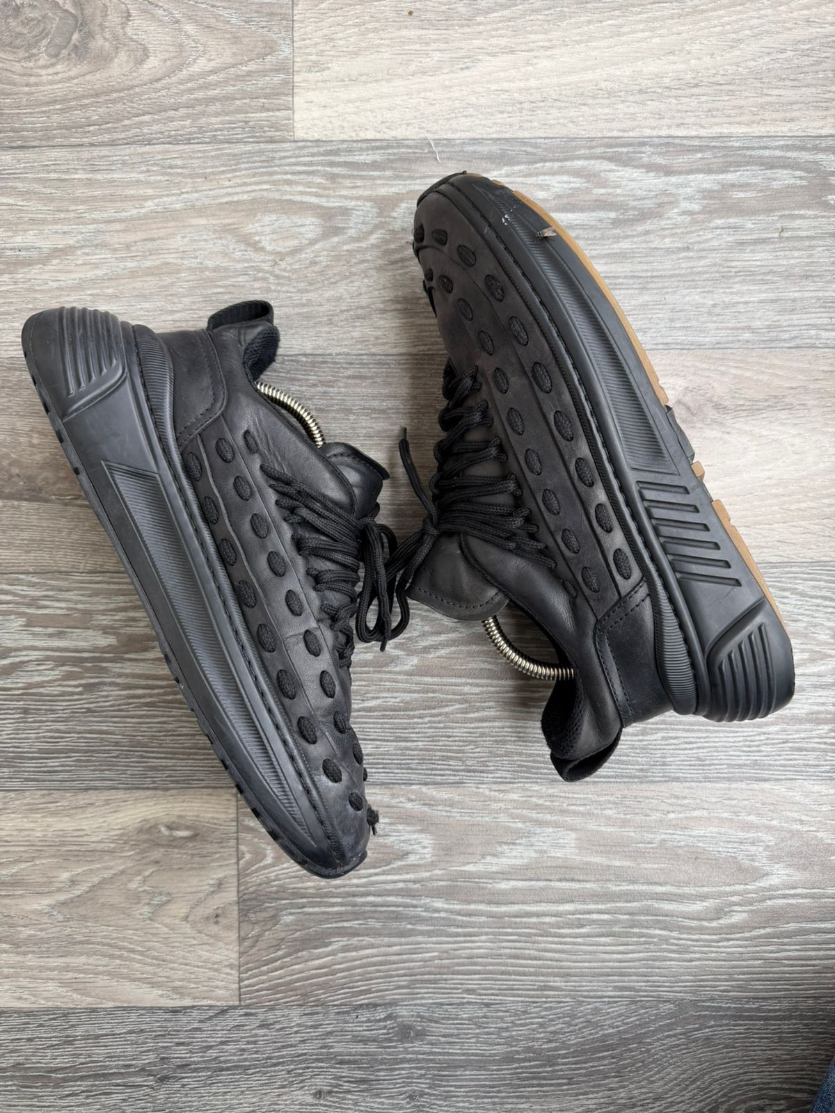 Bottega Veneta Bottega Veneta Black Speedster Lace Up Sneakers Sz 42 Size US 9 / EU 42 - 16 Thumbnail