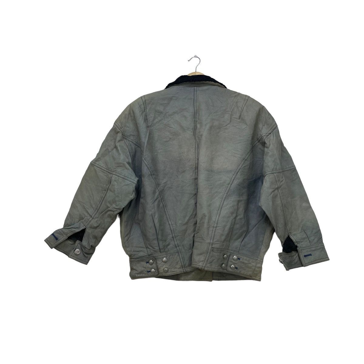 Japanese Brand Japanese Brand Lautreamont Double Collaar Leather Jacket Size M / US 6-8 / IT 42-44 - 3 Thumbnail
